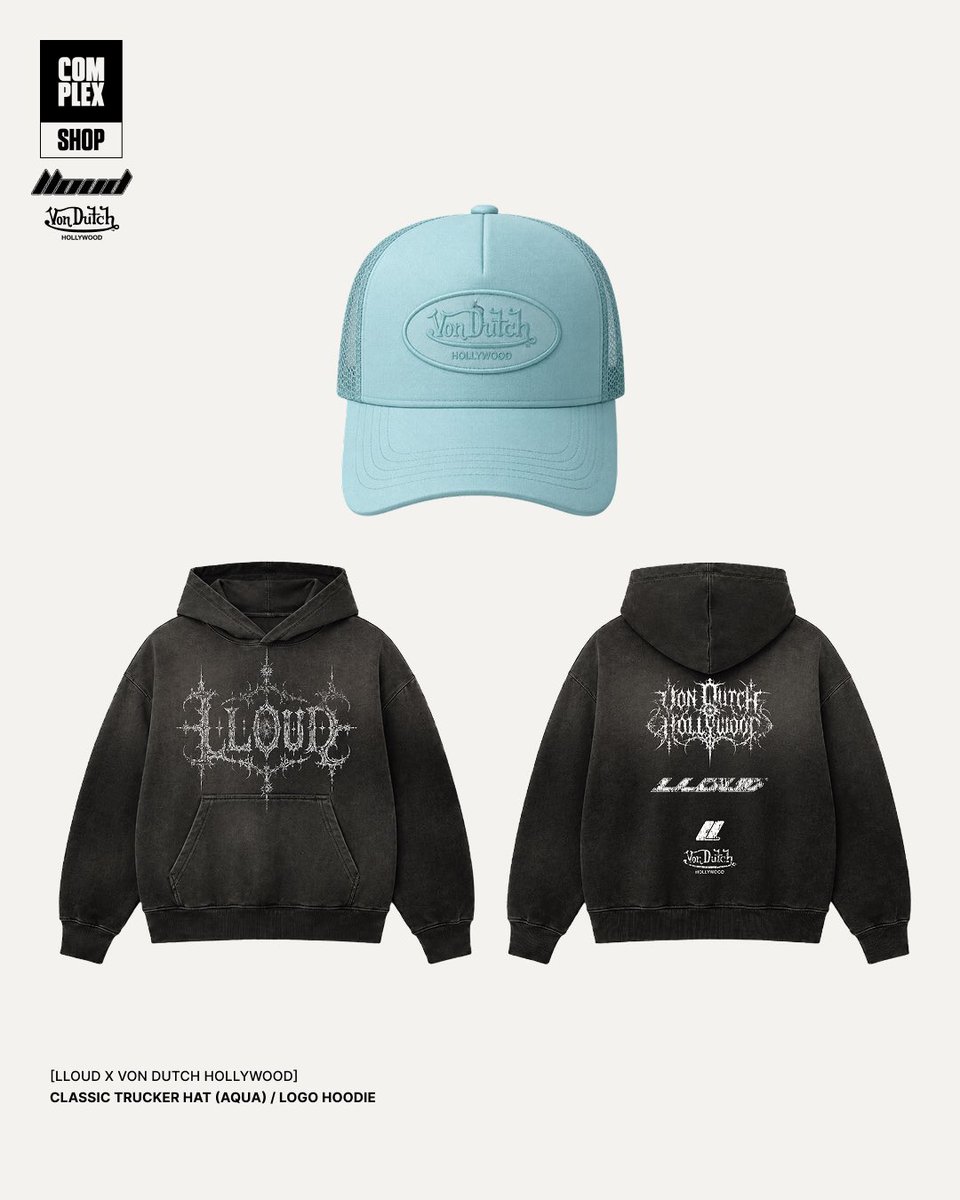 complex_shop's tweet photo. LLOUD x Von Dutch Hollywood is now available online.

Shop the collection exclusively now on https://t.co/4C66Uehbj4.

Photographer @amberasaly 
DP @tellonovelas
Stylist @hannahhxharrison
Producer @jillonset https://t.co/738Ub2tCsA
