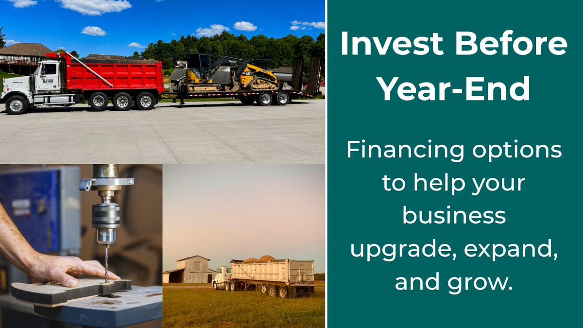 IAACU's tweet photo. Finish the year strong by investing in your business! IAA Credit Union offers Commercial Equipment Financing in all 50 states to help you upgrade, expand, and keep your business moving forward. Invest before year-end and get ready for what’s next! https://t.co/JS76dMFZbM https://t.co/vtsEHQLUg6