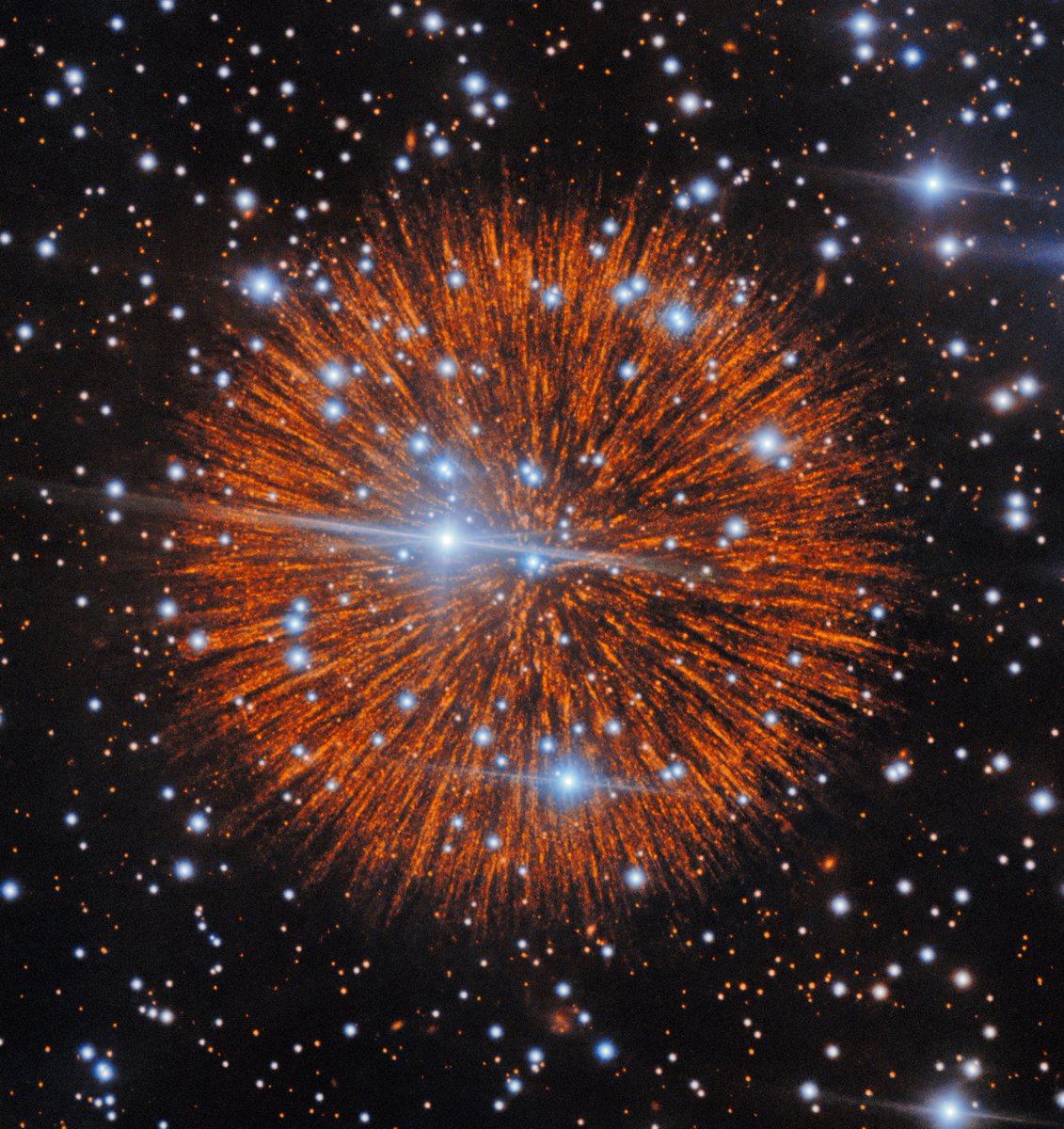 NOIRLabAstro's tweet photo. Cause baby, you're a firework 🎤🎆

This is Pa 30, an explosive cloud of gas and dust bursting from a central hot blue star. Astronomers say it’s the likely remnant of a supernova that people on Earth saw in the year 1181.

📸: International Gemini Observatory/NOIRLab/NSF/AURA https://t.co/6Cf2lLl83R