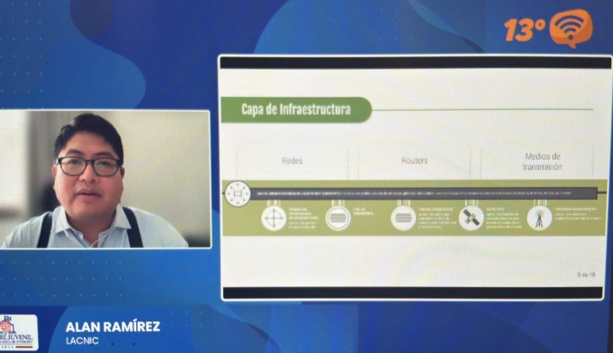 fgicolombia's tweet photo. 🌐⁉️Te has preguntado ¿cómo funciona internet? 🛜Alan Ramírez, coordinador de relaciones estratégicas de @LACNIC, comparte el modelo de gobernanza de internet, en la sesión especial en la #CumbreJuvenil2026 https://t.co/OZrB6d24F0