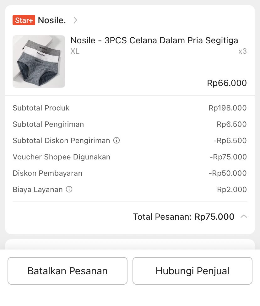 numpangmaen99's tweet photo. 75rb dapet 9pcs celana dalam seksi ini.
Mari kita tunggu kedatangannya. https://t.co/w3a1ryZVnK