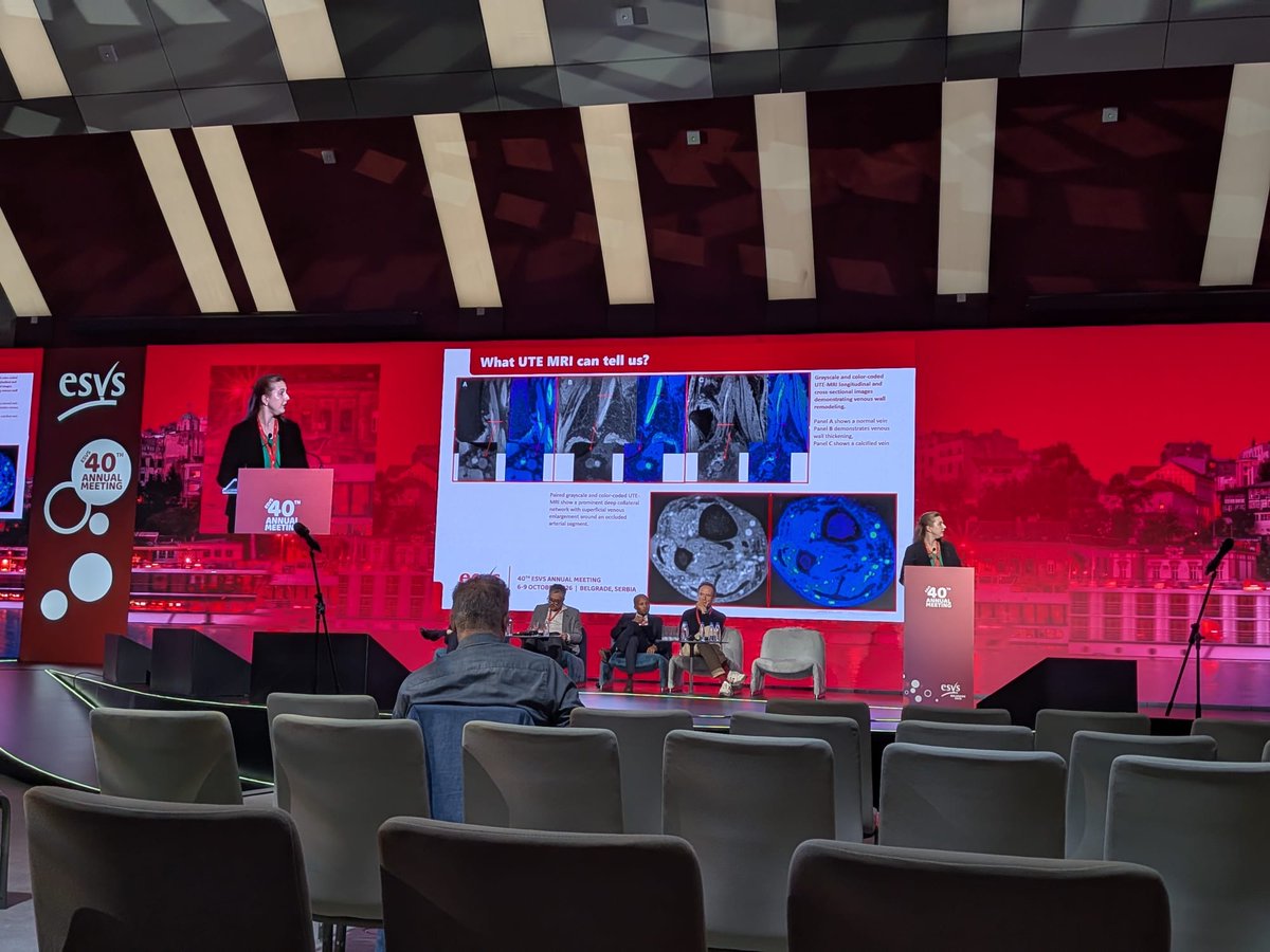 trisharoymd's tweet photo. Phew, what a whirlwind at #ESVS2026! @HMethodistCV represented! Love the fast-track format with hundreds of amazing abstracts. Honored to judge and be invited faculty this year! Shoutout to Enikő and Peter representing our lab! More pics to come. @AlanLumsdenMD https://t.co/0iBJLHrYrE