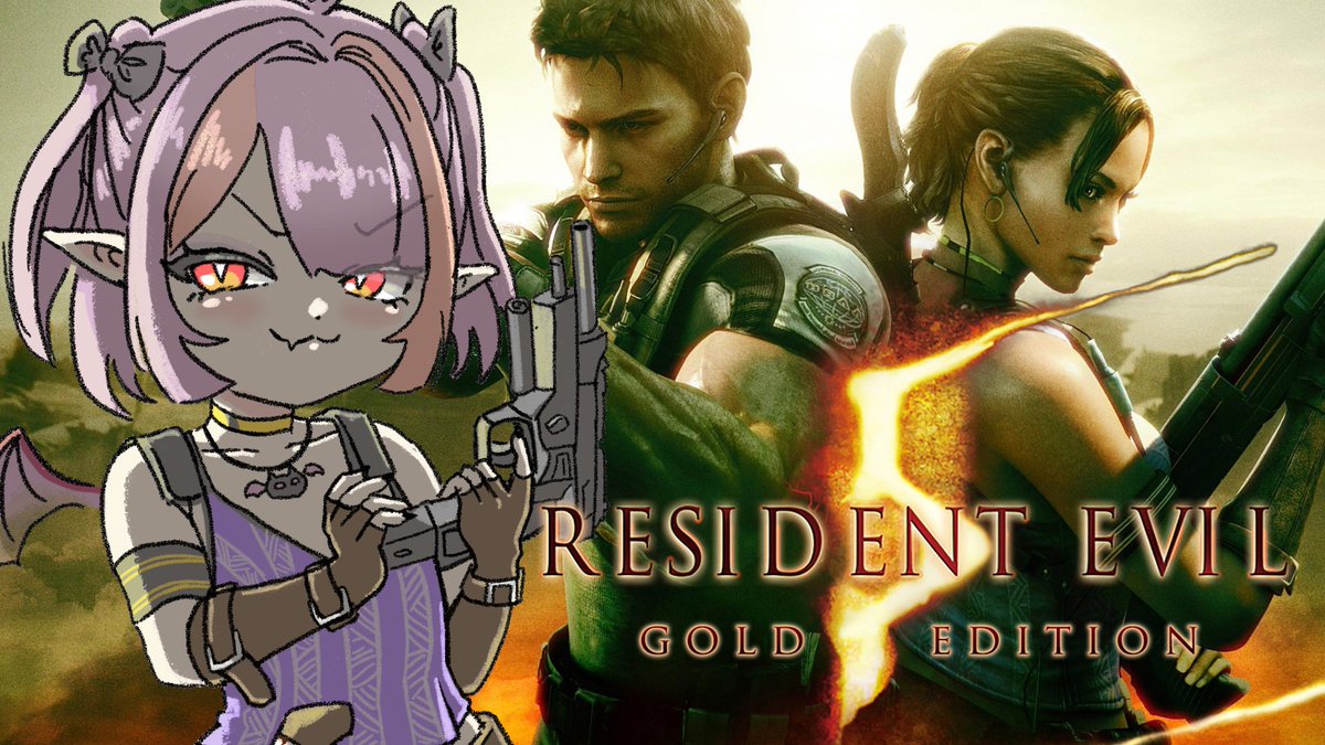 kuwogaki's tweet photo. IN 6 HOURS‼️
We've finally reached RE5 in our marathon. This is gonna be a chaotic co-op session (we're both DUMB AF🤓)

⏰5:30pm gmt+8 https://t.co/a01otknXKX