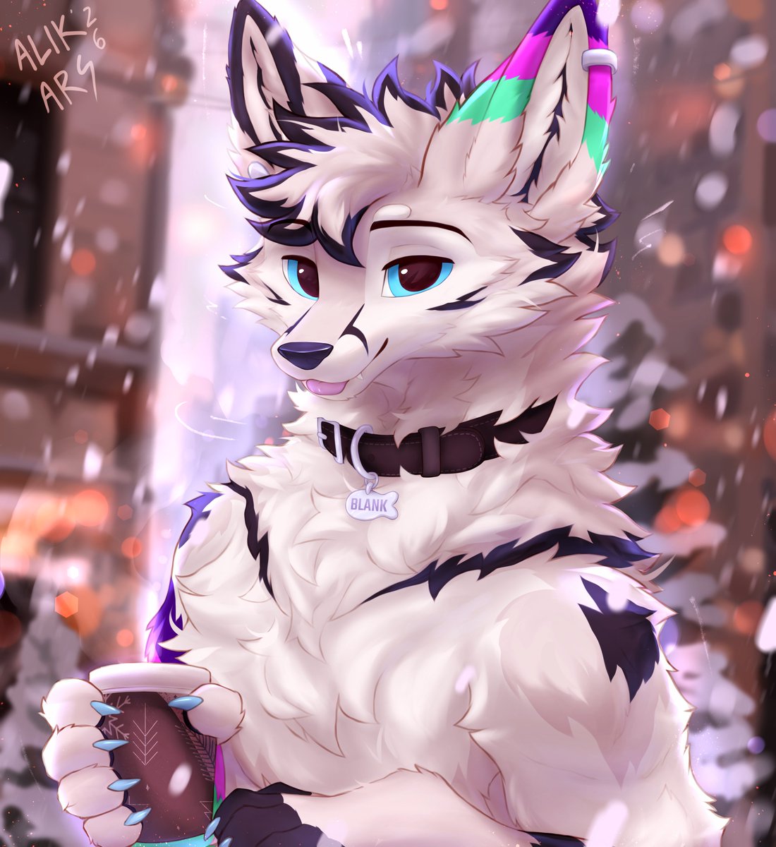 AlikArsArt's tweet photo. Arctic fox in their natural habitat https://t.co/uuWWYvWry2
