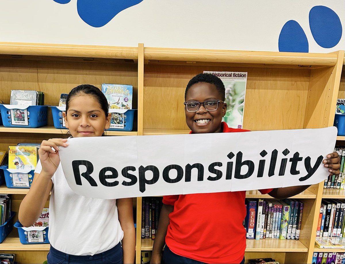 TseCougs's tweet photo. Our focus this month is responsibility. Students are learning what it means to take ownership of their actions, help
others, and take care of their school community. @KennedyCougs #CharacterCounts #YourFutureIsBright #MonthlyCharacterTrait https://t.co/KIi9DLTijj