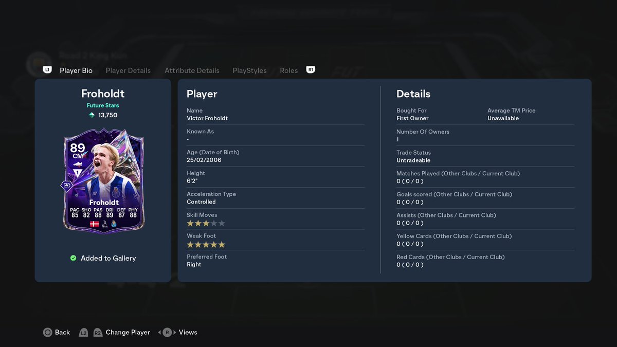 MolyneuxLuke's tweet photo. Don't mind me, just here praying Froholdt gets a Future Stars item

#FC27 | @EASPORTSFC | @FCPorto https://t.co/z9deVPOnSX