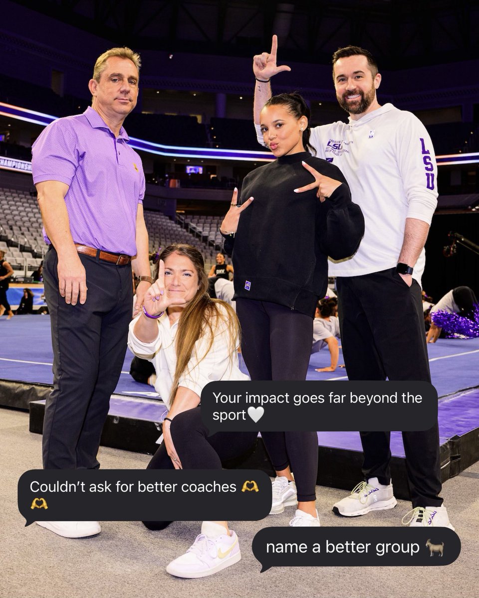 LSUgym's tweet photo. Truly blessed with the best 💜 https://t.co/Web5TJTsN0