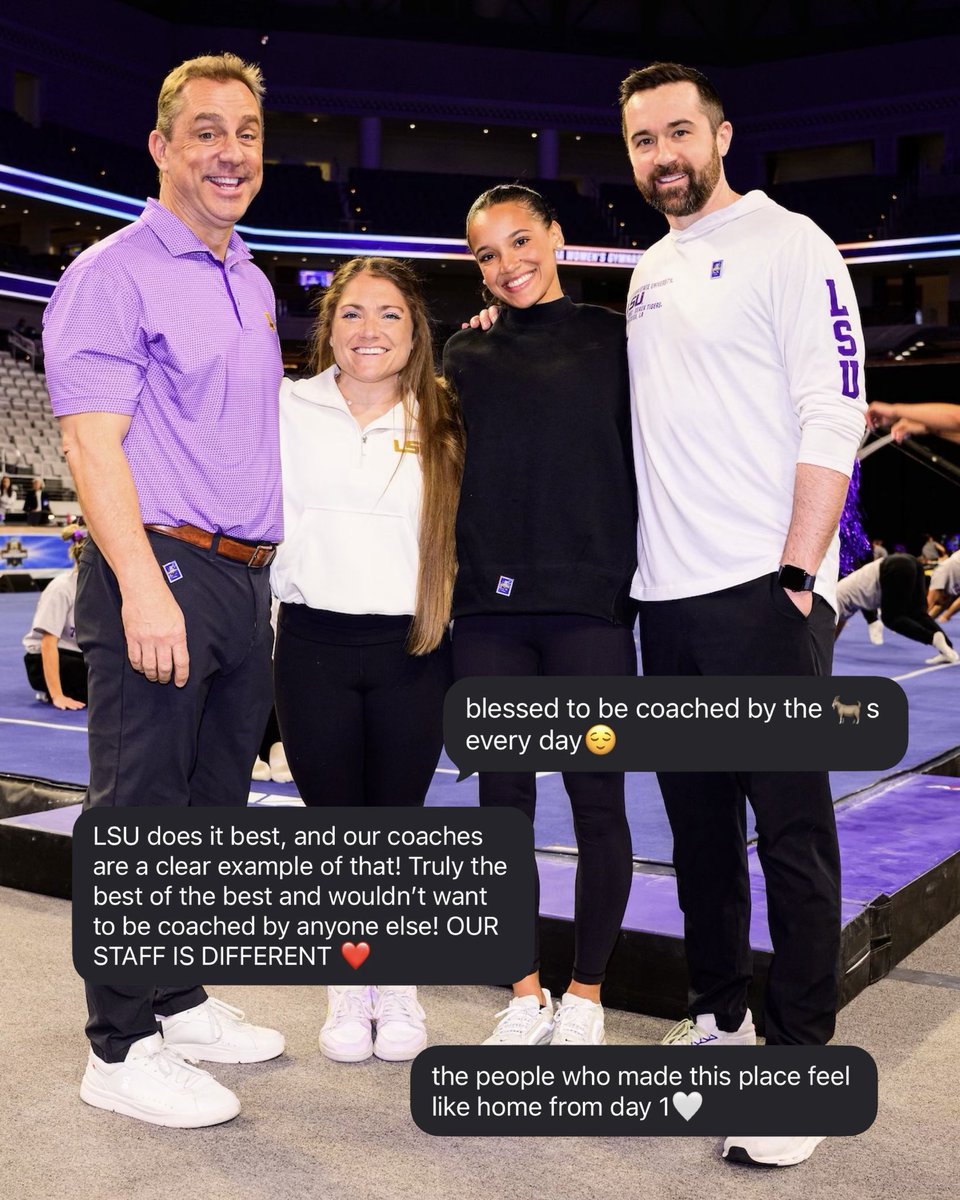 LSUgym's tweet photo. Truly blessed with the best 💜 https://t.co/Web5TJTsN0