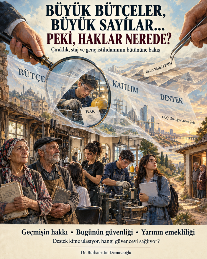 bdemircioglu's tweet photo. ÇIRAK VE STAJYERİN GELECEĞİ PLANLANIYOR, GEÇMİŞ HAKKI NE OLACAK?
İŞKUR, Gençliğin Üretim Çağı (GÜÇ), mesleki eğitim ve emeklilik hakkına bakış

Bir gencin cebine para girmesi önemlidir. Eğitimini sürdürmesine, ailesinin yükünü hafifletmesine ve iş deneyimi kazanmasına katkı sağlar. Ancak sosyal güvenlik yalnız bugünün ihtiyacını karşılamak değildir. Bugün sisteme giren emeğin yarın emeklilik hesabında da karşılığının bulunması gerekir.

Bu nedenle genç istihdam programlarını değerlendirirken üç ayrı soruyu birlikte sormalıyız: Genç ne kadar gelir elde ediyor? Hangi sigorta kolları kapsamında korunuyor? Program bittikten sonra nasıl bir işe ve geleceğe sahip oluyor?

İŞKUR’la ilişki, emeklilik başlangıcı demek değildir
Meslek liselerinin ve çırakların İŞKUR’a bağlandığı yönündeki söylentiler, farklı uygulamaları birbirine karıştırıyor. İncelenen resmî açıklamalar okulların İŞKUR’a kurumsal devrini göstermiyor. Görülen; devlet katkısının finansmanı ve kapsamının belirlenmesinde İŞKUR’un görev alması, öğrencilerin bilgilerinin danışmanlık amacıyla sisteme aktarılması ve işverenlerle eşleştirilmesidir.

GÜÇ içindeki “Geleceğim Meslekte” uygulaması, meslek lisesi ve meslek yüksekokulu son sınıf öğrencilerini iş ve meslek danışmanlarıyla buluşturmayı hedefliyor. Kariyer rehberliği, aile görüşmeleri, iş kulüpleri ve toplu iş görüşmeleri öngörülüyor.

Bu çalışmalar yararlı olabilir. Fakat İŞKUR sistemine kaydolmak, emeklilik bakımından sigorta başlangıcının tanınması anlamına gelmez. Danışmanlık hizmeti ile uzun vadeli sigortalılık aynı şey değildir.

Kuaförlerde eğitim değil, ücret desteği daraltıldı

MEB’in yayımlanan uygulama açıklamasına göre güzellik ve saç bakım hizmetlerinde 1 Ekim 2023 ve sonrasında yapılan yeni MESEM kayıtları devlet ücret katkısı dışında bırakılmıştır. Kadın ve erkek kuaförlüğü ile cilt bakımı gibi dallar bu alanın içindedir.

30 Eylül 2023 ve öncesinde kayıt olup sözleşmesi onaylanan öğrenciler için eğitim sürelerinin sonuna kadar katkının devam ettiği belirtilmektedir. Dolayısıyla bütün öğrenciler için aynı tarihte toplu kesinti yapılmış gibi konuşmak doğru değildir.

Yeni kayıtlarda öğrencinin ücret hakkı sürmektedir. MESEM’de 9, 10 ve 11. sınıflarda net asgari ücretin en az yüzde 30’u; kalfalık yeterliğini kazanan 12. sınıf öğrencilerinde en az yüzde 50’si esas alınmaktadır. Değişen, kapsam dışındaki öğrenciye ödenen ücretin işverene devlet katkısı olarak geri ödenmemesidir.

Ücretin tamamen işletmede kalması, uzun vadeli emeklilik primlerinin de başladığı anlamına gelmez. Ücret finansmanı ile sigorta kapsamı ayrı konulardır.

Meslek alanına göre destek, yeni eşitsizlikler doğurabilir
29 Eylül 2023 tarihli MEB yazısını aktaran resmî duyurularda, yeni örgün MESEM kayıtları bakımından destek 28 eğitim alanıyla ve öğrencinin 22 yaşını dolduruncaya kadar olan dönemle sınırlandırılmıştır. Ustalık telafi programı için ise ayrı, yedi alanlık liste bulunmaktadır.

Devlet ücret katkısı kapsamındaki 28 eğitim alanı
1 Ekim 2023’ten itibaren örgün MESEM programına yeni kayıt yaptıran öğrencilerin işletmelerine, öğrenci 22 yaşını dolduruncaya kadar, diğer katkı şartları da sağlanmak kaydıyla aşağıdaki alanlarda devlet katkısı ödenmesi öngörülmektedir:

Bu Eğitim alanları
1 -Ayakkabı ve Saraciye Teknolojisi
2- Bilişim Teknolojileri
3- Denizcilik
4- Elektrik-Elektronik Teknolojisi
5- Endüstriyel Otomasyon Teknolojileri
6- Gemi Yapımı
7- Gıda Teknolojisi
8- Grafik ve Fotoğraf
9- Harita-Tapu-Kadastro
10- Hayvan Yetiştiriciliği ve Sağlığı
11- İnşaat Teknolojisi
12- Kimya Teknolojisi
13-Kuyumculuk Teknolojisi
14-Makine Teknolojisi
15-Matbaa Teknolojisi
16-Metal Teknolojisi
17-Metalürji Teknolojisi
18-Mobilya ve İç Mekân Tasarımı
19-Moda Tasarım Teknolojileri
20-Motorlu Araçlar Teknolojisi
21-Plastik Teknolojisi
22-Seramik ve Cam Teknolojisi
23-Siber Güvenlik
24-Tarım
25-Tekstil Teknolojisi
26-Tesisat Teknolojisi ve İklimlendirme
27-Yenilenebilir Enerji Teknolojileri
28-Yiyecek İçecek Hizmetleri

Bu liste örgün MESEM programına ilişkindir; ustalık telafi programının destek listesi ayrıdır. Listede bulunmamak, o mesleğin eğitiminin kaldırıldığı anlamına gelmez. Yeni kayıtlar bakımından devlet ücret katkısı dışında kalındığını gösterir. Listede bulunmak da çıraklık süresinin emekliliğe sayıldığı anlamına gelmez: ücret desteği ile uzun vadeli sigortalılık ayrı haklardır.

Kapsam dışında yalnız kuaförlük yoktur. Resmî okul duyurularında muhasebe ve finansman, konaklama ve seyahat, pazarlama ve perakende, el sanatları ve ulaştırma hizmetleri de katkı alamayan alanlar arasında gösterilmektedir. Bu örnekler bütün kapsam dışı alanların eksiksiz listesi olarak okunmamalıdır.

Buradaki düzenleme esas olarak MEB’in eğitim alanları üzerinden kurulmaktadır. Tek başına SGK meslek koduna bakmak yeterli değildir. Program, alan ve dal, kayıt ve sözleşme tarihi, yaş ve diğer katkı şartları birlikte incelenmelidir.

Benim değerlendirmem; kamu kaynağının seçilen alanlara yöneltilmesinin gençlerin meslek tercihlerini ve işletmelerin çırak kabulünü etkileyebileceğidir. Destek dışındaki küçük işletmelerin çırak almayı azaltması veya ücret ödemelerinde sorun yaşanması olası risklerdir. Bunları gerçekleşmiş sonuç gibi sunmadan, denetim ve saha verileriyle izlemek gerekir.

Büyük kaynak, hangi hakkı finanse ediyor?
GÜÇ’ün 6 Ocak 2026 tanıtımında üç yıllık toplam kaynak 445 milyar TL olarak açıklanmıştır. Güncel İŞKUR GÜÇ sitesinde ise 472,3 milyar TL gösterilmektedir. 145 milyar TL rakamı bu araştırmada doğrulanamamıştır.

Bu tutar yalnız harçlık bütçesi değildir. Staj desteği, eğitimde ve istihdamda olmayan gençlere yönelik programlar, üniversiteli gençlerin katılımı ve ilk işe girişte ücret-prim desteği gibi farklı başlıkları kapsamaktadır. Açıklanan kaynak ile fiilen yapılan harcama da birbirinden ayrılmalıdır.

Bir programın büyüklüğü, yalnız ilan edilen milyarlarla ölçülemez. Kaç gencin kalıcı işe geçtiği, destek sonrasında işinin sürdüğü ve emekliliğe esas primlerinin düzenli bildirildiği de açıklanmalıdır.

630.618 genç: Hizmetten yararlanma mı, kalıcı istihdam mı?

Sayın Bakanın 5 Ekim 2026 paylaşımında açıklanan 630.618 sayısı, İŞKUR’un Ağustos 2026 göstergelerindeki toplamla örtüşmektedir. Resmî tablodaki dağılım şöyledir:

-Ulusal Staj Programı’nda staja yerleşen 120.018
-3308 kapsamında devlet katkısı alan öğrenci 154.560
-Geleceğim Meslekte danışmanlığı alan öğrenci 168.265
-NEET İşgücü Uyum Programı katılımcısı 54.347
-İŞKUR Gençlik Programı yararlanıcısı 133.428 Toplam630.618

Toplama işlemi doğrudur. Ancak birbirinden farklı hizmetler toplanmaktadır. Danışmanlık alan öğrenci ile staja yerleşen veya harçlıklı programa katılan kişi aynı tür sonuç elde etmiş değildir.

 Bu toplamı 630.618 kişinin kalıcı işe yerleştiği şeklinde okuyamayız; Sayın Bakanın paylaşımında da böyle bir ifade bulunmamaktadır.

Açıklanması gereken yöntem soruları vardır. 
-Programlar arasında aynı kişiye rastlandığında toplamdan çıkarılıyor mu? 
-Toplam, tekil kişi mi yoksa program bazında yararlanıcı toplamı mı? 
-Gençlik kaleminin 2025–2026 eğitim yılı verisi ile Ocak–Ağustos toplamının tarih aralığı nasıl uzlaştırılıyor? 
-Eski uygulamaların GÜÇ altında devam eden yararlanıcıları ile program sayesinde oluşan yeni imkânlar nasıl ayrılıyor?

Sitede İşe İlk Adım yararlanıcısı sıfır gösterilmekte, ayrıntılı istatistiğin henüz eklenmediği belirtilmektedir. Bu, bütün başlıklarda normal işe geçişin sıfır olduğunu kanıtlamaz; bu başlıkta gerçekleşmenin yayımlanmış verilerle gösterilemediğini ortaya koyar.

Bu nedenle sayıya “uydurma” demek için kanıtımız yoktur. Buna karşılık, hizmet erişimini kalıcı istihdam başarısından ayırmasını istemek yerinde bir eleştiridir. Tekil kişi sayısı, normal işe geçiş, uzun vadeli prim bildirimi, destek sonrası işte kalma ve gerçekleşen harcama birlikte açıklanmalıdır.

Bir hizmetin sunulmuş olması değerlidir; o hizmetin kalıcı işe ve emeklilik güvencesine dönüşmesi ayrıca kanıtlanmalıdır. Bu açıklama, geçmiş çırak-staj başlangıçlarının tanındığını göstermemektedir.

Harçlık var; emeklilik günü var mı?

İŞKUR’un güncel Gençlik Programı açıklamasında katılım sağlanan her gün için 1.375 TL ödeme ile genel sağlık, iş kazası ve meslek hastalığı primlerinin karşılandığı belirtilmektedir. Uzun vadeli malullük, yaşlılık ve ölüm sigortası bu kapsamda yer almamaktadır.

Dolayısıyla bu programdaki katılım, bu sigorta kapsamıyla emeklilik günü biriktirmemektedir. Sağlık ve iş kazası koruması değerlidir; ancak emeklilik korumasının yerini tutmaz.

İŞKUR Gençlik Programı, MESEM çıraklığı ve GÜÇ’ün İşe İlk Adım desteği farklı uygulamalardır. Hepsinde “sigorta” sözcüğünün kullanılması, hepsinin aynı emeklilik hakkını sağladığı anlamına gelmez.

Kayıtlı olmak, emeklilik güvencesi kazanmakla aynı değildir
Yalnız harçlık ödenmesi, katılımcının kayıt dışı olduğunu göstermez. İŞKUR Gençlik Programı’nda sigortalılık bildirimi ve tescili yüklenici üniversite tarafından yapılmalıdır. Türk vatandaşlarında sosyal güvenlik sicil numarası olarak T.C. kimlik numarası kullanılır. Asıl kontrol edilmesi gereken, kişi adına hangi tarihte, hangi kapsamda ve kaç gün prim bildirildiğidir.

Bu programın sigorta kapsamında genel sağlık, iş kazası ve meslek hastalığı bulunurken uzun vadeli malullük, yaşlılık ve ölüm sigortası bulunmamaktadır. Bu nedenle doğru ayrım, “kayıt dışı genç” ile “kayıtlı fakat emeklilik sigortası kapsamı dışında katılımcı” arasındadır. Yalnız danışmanlık almak ise kendiliğinden yeni bir sigortalılık tescili oluşturmaz. 630.618 kişinin tamamının bu hizmet nedeniyle yeni sigorta başlangıcı kazandığını söyleyemeyiz.

Kurallarda tescilin öngörülmesi ile bütün katılımcıların işlemlerinin fiilen eksiksiz yapılması da aynı şey değildir. Gerçekleşen tescil ve prim bildirim sayıları ayrıca açıklanmalıdır.

Yarın yeni bir “Çalıştık, günlerimiz neden sayılmıyor?” talebi doğabilir mi?

Gençlerin yarın programda görev yaptıklarını ve ödeme aldıklarını belirterek günlerinin emeklilikte değerlendirilmesini istemesi mümkündür. Bu, kesin bir gelecek tahmini değildir; mevcut kapsamın doğurabileceği hak ve beklenti sorununa işaret eder.

Geçmiş çırak ve stajyerlerle bugünün program katılımcıları hukuken aynı grup kabul edilemez. Bununla birlikte emeklilik kapsamı dışında kalan günler bakımından benzer sorular doğabilir. Ödemenin adının “harçlık” olması, faaliyetin fiilen eğitim mi yoksa normal çalışanın yaptığı iş mi olduğu sorusunu tek başına cevaplamaz. Nitekim İŞKUR kuralları, katılımcıların mevcut çalışanların yerine görevlendirilmesini yasaklamaktadır. Somut uygulamanın bu kurala uygunluğu denetlenmelidir.

Katılımcıya programın statüsü, sigorta kapsamı, emekliliğe sayılmayan günleri ve normal işe geçiş yolu baştan açıkça anlatılmalıdır. Ancak bilgilendirme, kapsamın yeterli olup olmadığı tartışmasını bitirmez. Genç bir kişinin gelecekteki güvencesinin nasıl kurulacağı ayrıca cevaplanmalıdır.

Bugün kayda aldığımız gençleri, yarın emeklilik hesabında görünmeyen yeni bir kuşağa dönüştürmemeliyiz.

İş kazaları ve kaza sonrasındaki haklar da açıklanmalı
İncelediğimiz açık kaynaklarda 630.618 kişilik toplamla ilişkilendirilmiş bir iş kazası sonuç dökümü veya program bağlantısını doğrulayabildiğimiz somut bir kaza dosyası bulunamadı. Bu araştırma sınırlılığı, “hiç kaza olmadı” anlamına gelmez. Genel stajyer veya MESEM kaza haberlerini de bu toplamın içinde oldukları doğrulanmadan GÜÇ’e mal edemeyiz.

İŞKUR Gençlik Programı kurallarına göre yüklenici üniversite, iş sağlığı ve güvenliği önlemlerini almak, gerekli resmî bildirimleri süresinde yapmak ve İŞKUR İl Müdürlüğünü bilgilendirmekle yükümlüdür.

İş kazası sigortası kapsamında, olayın SGK tarafından değerlendirilmesi ve gerekli sağlık raporları sonrasında şartlarına göre geçici iş göremezlik ödeneği, sürekli iş göremezlik geliri veya ölüm hâlinde hak sahiplerine gelir söz konusu olabilir. Sürekli iş göremezlik geliri bakımından Kurum Sağlık Kurulunca en az yüzde 10 meslekte kazanma gücü kaybı tespiti aranır. Bu gelirler emeklilik aylığından farklıdır; uzun vadeli prim bulunmaması, iş kazası sigortasından doğabilecek bütün hakların da bulunmadığı anlamına gelmez.

Bunlar uygulanması gereken hukuki çerçevedir. Belirli program dosyalarında işlemlerin nasıl sonuçlandığına ilişkin doğrulanmış sonuç verisine ulaşamadık. Katılımcı sayısı kadar, korumanın fiilen işleyip işlemediği de görünür olmalıdır.

Bakanlıktan beklenen toplu veri Cevaplayacağı soru
-Program bazında sigortalı katılımcı ve ilk tescil sayısı Kimler, hangi kapsamda kayda alındı?
-İş kazası, meslek hastalığı, yaralanma ve ölüm sayısı Güvenlik sonuçları ne oldu?
-Zamanında ve gecikmeli bildirimler Bildirim yükümlülükleri yerine getirildi mi?
-Ödenek veya gelir bağlanan, reddedilen ve bekleyen dosyalar Mağdur olanlar hangi haklardan fiilen yararlandı?
-Denetimler, tespit edilen eksiklikler ve alınan önlemler Yeni olayların önlenmesi için ne yapıldı?

Her ayrıntının tek bir sosyal medya paylaşımında bulunması beklenmeyebilir. Ancak kişisel veriler korunarak kapsamlı sonuç raporunda bu bilgiler açıklanmalıdır.

Başarı, yalnız ulaşılan kişi sayısıyla değil; güvenli katılım, doğru tescil, fiilen sağlanan haklar ve kalıcı sosyal güvenceyle birlikte değerlendirilmelidir.

Uzun vadeli prime geçiş nasıl olacak?

Mevcut sistemde temel yol, gencin hizmet sözleşmesiyle normal çalışan olarak işe alınması ve uzun vadeli sigorta kollarını da içeren SGK bildirimlerinin yapılmasıdır. Bu tarihten sonraki primler emeklilik hesabına işler. Önceki çıraklık, staj veya harçlıklı program günleri kendiliğinden uzun vadeli prime dönüşmez.

GÜÇ’ün İşe İlk Adım başlığı, 18–25 yaş grubunun normal işe girişinde altı aya kadar ücret ve tüm sigorta primlerinin desteklenmesini hedeflemektedir. Ancak incelenen güncel resmî sitede başvuru hâlâ “Çok Yakında” olarak gösterilmektedir. Hedefi, bütün gençler için uygulanmış sonuç gibi anlatamayız.

Çıraklık ve staj devam ederken uzun vadeli sigorta sağlanması için ise kapsamı değiştiren açık bir yasal düzenleme gerekir. Başlangıç tarihi, prim matrahı, finansman ve geçmiş sürelerin durumu birlikte belirlenmelidir.

Geçmiş mağduriyet çözülüyor mu?
Yeni gencin işe yerleşmesi ile yıllar önce çırak veya stajyer olarak çalışan kişinin başlangıcının emeklilikte tanınması ayrı meselelerdir. Geleceğe yönelik teşvik, geçmişte dışarıda bırakılan emeği kendiliğinden hak hesabına katmaz.

TBMM’de başlangıçların tanınması ve sürelerin değerlendirilmesine yönelik teklifler bulunmaktadır. İncelenen 2/3710 ve 2/3805 numaralı teklifler komisyondadır. Muhalefet milletvekillerinin bu girişimleri talebin Mecliste bulunduğunu gösterir; hükümetçe benimsenmiş çözüm takvimi veya kanunlaşmış hak değildir.

Bazı tekliflerin borçlanma içermesi de ayrıca tartışılmalıdır. Bizim yaklaşımımız, geçmiş emeğin yalnız kişinin yeniden ödeme yapmasına bağlanmadan hak yönünden değerlendirilmesidir: Çırak ve stajyerin emeği, hak alacağı olarak ele alınmalıdır.

Kamunun cevaplaması gereken sorular
Harçlıklı programlardan normal işe geçiş oranı nedir? Destek bittikten sonra altıncı ve on ikinci aylarda kaç genç çalışmayı sürdürüyor? Katılım günlerinde uzun vadeli sigorta neden bulunmuyor? Destek dışındaki mesleklerde ücret ödemeleri nasıl denetleniyor? Geçmiş çırak-staj başlangıçları için hükümetin somut düzenleme ve takvimi var mı?

Ocak tanıtımında İşe İlk Adım için işverene istihdam garantisi şartı getirilmeyeceği açıklanmıştır. Bu nedenle destek sonrası kalıcılık özellikle izlenmelidir. Amaç yalnız geçici katılımı artırmaksa sonuç sınırlı kalır; amaç güvenceli istihdamsa bunun ölçülebilir karşılığı gösterilmelidir.

Eğitimden işe, işten güvenceye: Olması gereken vizyon
Bir genci işletmeye yerleştirmek tek başına eğitim başarısı değildir. Öğrendiği beceri, okuluna devamı, kendi meslek tercihi ve güvenliği birlikte korunmalıdır. Özellikle çocukların bulunduğu programlarda üretim ihtiyacı eğitim hakkının önüne geçmemelidir. Uygun görev, etkili denetim ve erişilebilir şikâyet mekanizması temel koşul olmalıdır.

Küçük esnaf ile büyük işletmenin mali gücü ve eğitim kapasitesi aynı değildir. Destek kararlarında bölgesel ihtiyaç, mesleğin geleceği ve işletmenin eğitim kapasitesi dikkate alınmalıdır. Hangi alanın neden desteklendiği, hangisinin neden dışarıda bırakıldığı verilerle açıklanmalıdır. Destek alan işletmenin ücret, eğitim ve güvenlik sorumlulukları da denetlenmelidir.

Büyük bütçe, geçmiş mağduriyetin bütün maliyetinin karşılanabileceğini tek başına kanıtlamaz. Hak sahiplerinin kapsamı, prim ve aylık etkileri ayrıca hesaplanmalıdır. Fakat kaynak tercihlerinin açıklanmasını ve geçmiş hakların çözümü için de mali çalışma yapılmasını istemek meşrudur.

Benim önerim, parçalı destekleri insanın bütün hayatını gören bir çerçevede birleştirmektir:

Her katılımcıya açık bir hak dökümü verilmelidir. Program, ödeme, sigorta kolları ve emekliliğe sayılan günler anlaşılır biçimde gösterilmelidir. “Sigortalısın” sözüyle farklı güvencelerin birbirine karışması önlenmelidir.

Program sonrası geçiş takip edilmelidir. Danışmanlık ve katılım sayılarının yanında normal işe geçiş, uzun vadeli prim bildirimi ve altıncı-on ikinci ayda işte kalma sonuçları açıklanmalıdır.

Eğitim döneminde uzun vadeli sigorta için devlet, işveren veya ortak finansman seçenekleri hesaplanmalıdır. Bu bir politika önerisidir; mevcut hak gibi sunulmamalıdır.

Geçmiş başlangıcın tanınması ile geçmiş günlerin değerlendirilmesi ayrı ayrı, açık kanun hükümleriyle çözülmelidir. Kapsam, belgeler ve prim finansmanı belirsiz bırakılmamalıdır. Bireysel davalarla hak arama ile bütün grubu kapsayan yasal çözüm birbirine karıştırılmamalıdır.

Geleceğin sistemi yeni mağduriyet üretmemeli; geçmişin sistemi de karşılıksız kalan emeği tanımalıdır. Yeni kuşakların güvencesi ve eski kuşakların hakları aynı sosyal güvenlik vizyonunda buluşmalıdır.

Gençlerin cebine giren desteği değerli buluyoruz. Bunun yanında emeklerinin gelecekteki karşılığını da soruyoruz. Yeni kuşaklara iş kapısı açarken, geçmiş kuşakların emeklilik hesabında dışarıda kalan başlangıçlarını görmezden gelemeyiz.

Harçlık bugünü rahatlatır. Uzun vadeli prim geleceği güvenceye alır. Geçmiş emeğin tanınması ise bekleyen hakkı teslim eder. Kamu politikası bu üç ihtiyacı birlikte görebilmelidir.