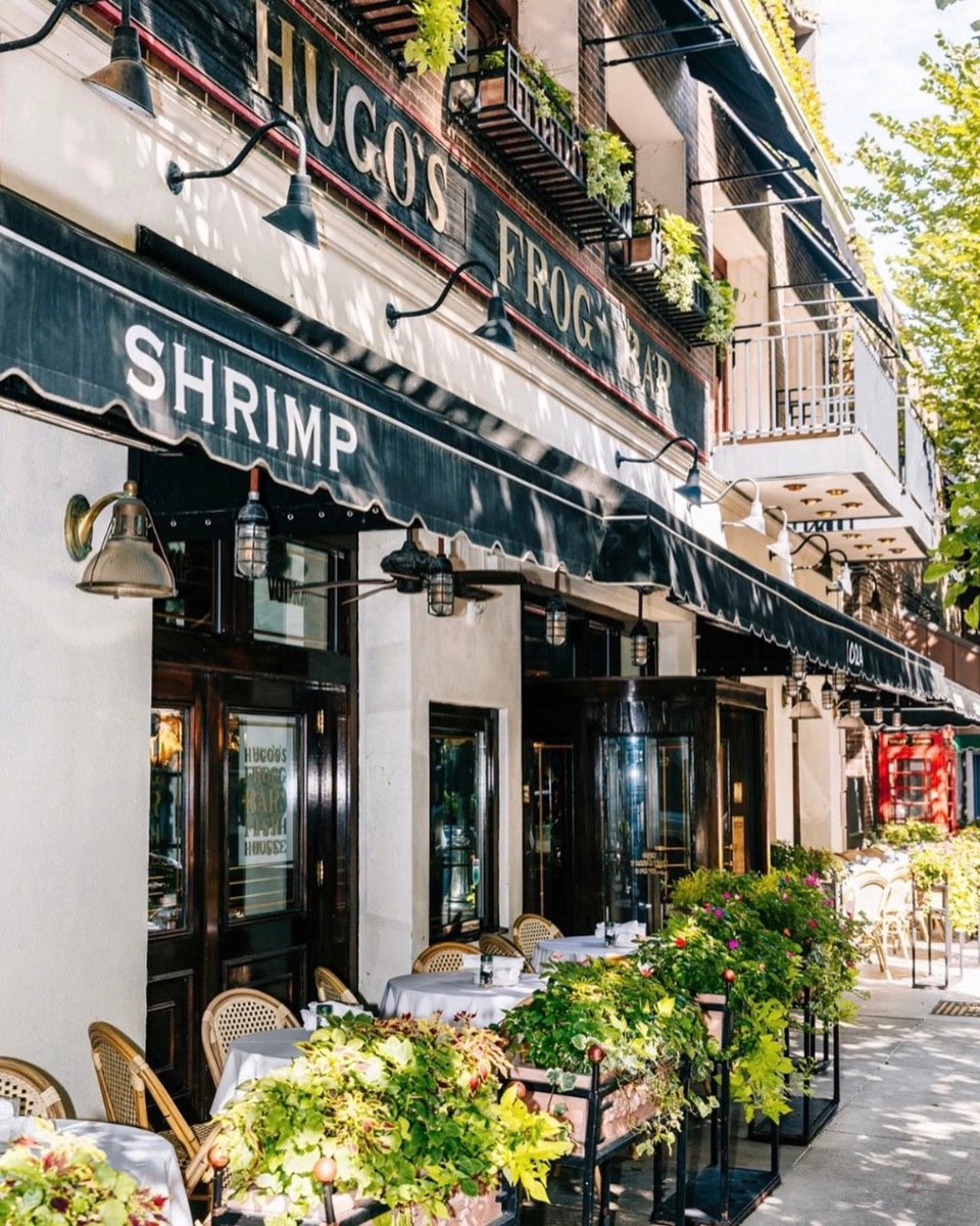 HugosFrog's tweet photo. In town for the Marathon this weekend? Swing by Hugo’s and soak up the sunshine on our patio…perfect for a pre-race boost or a post-race unwind! 🏃‍♂️🌞 https://t.co/hivK9DHwJk