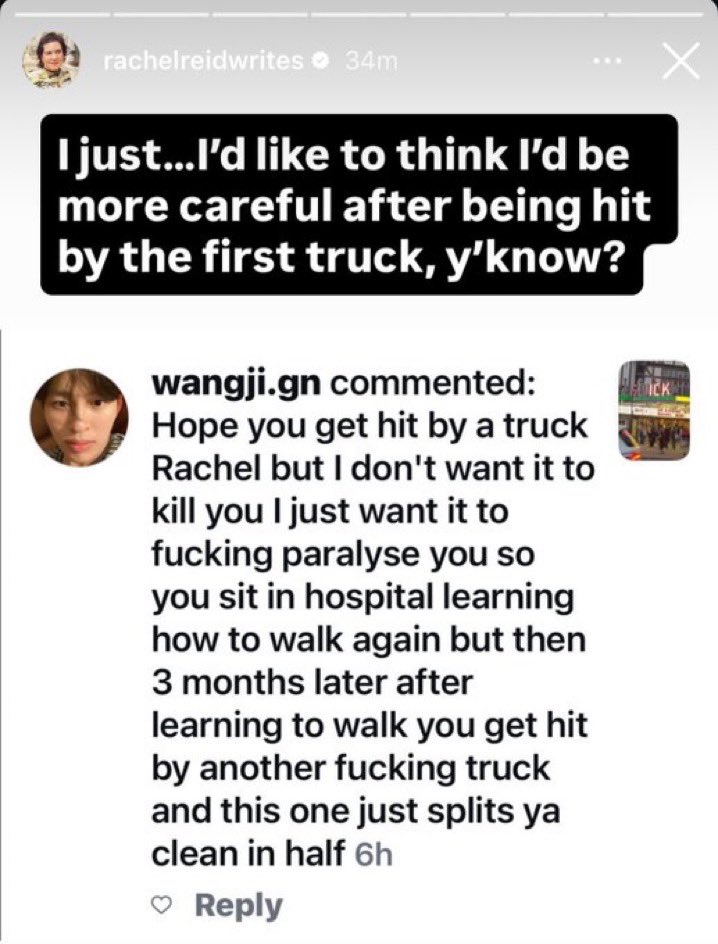 IlyasCigarette's tweet photo. you are all going to hell for emboldening people to speak to any woman this way. https://t.co/mYWfKwu1Xv