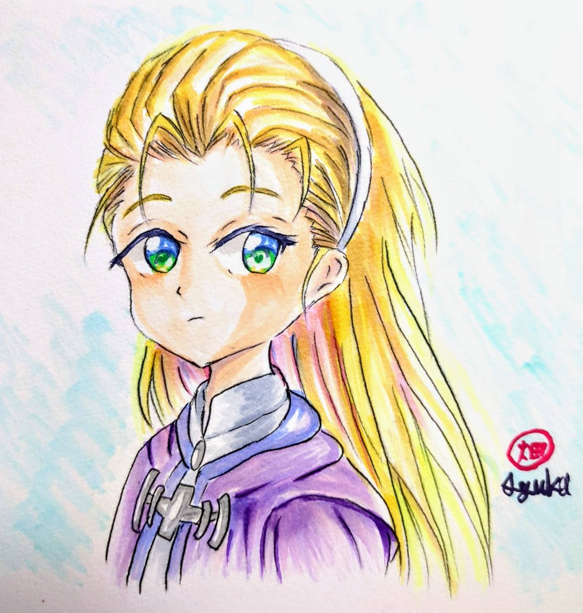 syukamaruhata's tweet photo. 鹿沼葉子／ MOON. #イラスト #鹿沼葉子 #コピック https://t.co/qIg63wrzWM