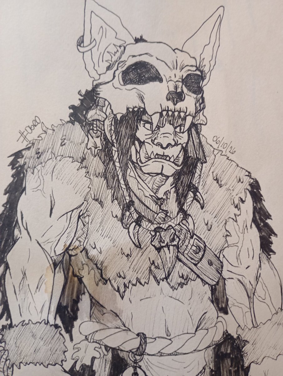 Zoltyr's tweet photo. #inktober #DAY_6 #Day6 #Ogro https://t.co/78baw1u7uw