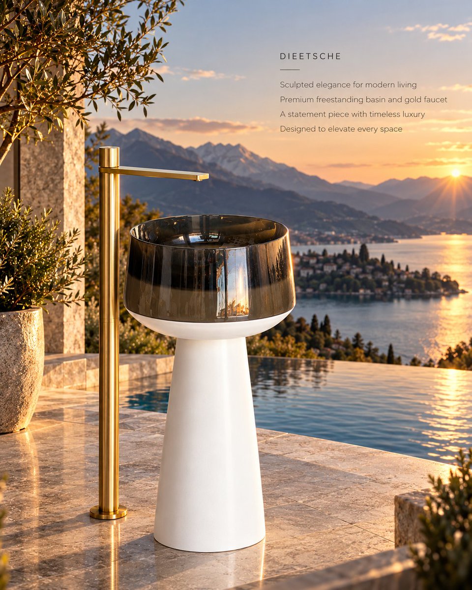 Dietscheglobal's tweet photo. ✨ Elevated Elegance by DIETSCHE — A Luxury Freestanding Basin Crafted to Transform Modern Bathrooms with Timeless Style, Refined Form &amp; Premium Design. ✨
#DIETSCHE #LuxuryBathroom #FreestandingBasin #ModernBathroom #BathroomDesign https://t.co/tGAO850bT8