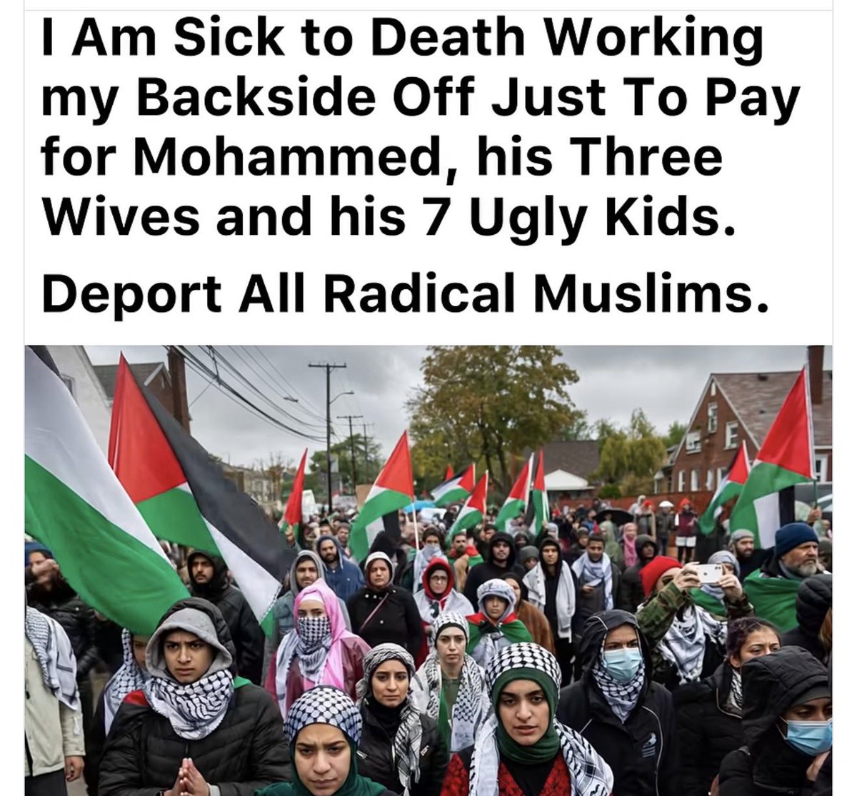 atensnut's tweet photo. Get Them TF out of America.  Can we start with Ilhan Omar? https://t.co/gY3UFvSXZt