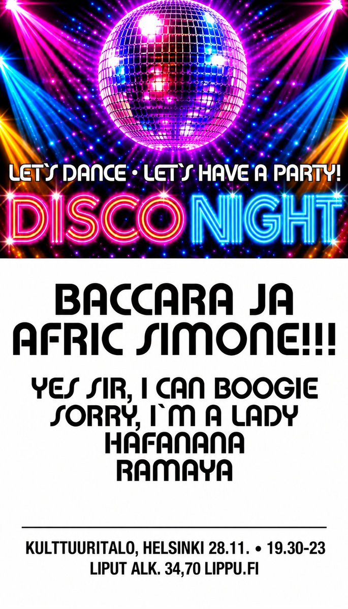 BaccaraOficial's tweet photo. Helsinki, 28 de Noviembre 
Entradas a la venta, Aquí 👇
https://t.co/Lt1TaegkwI https://t.co/edASaHT0Yy