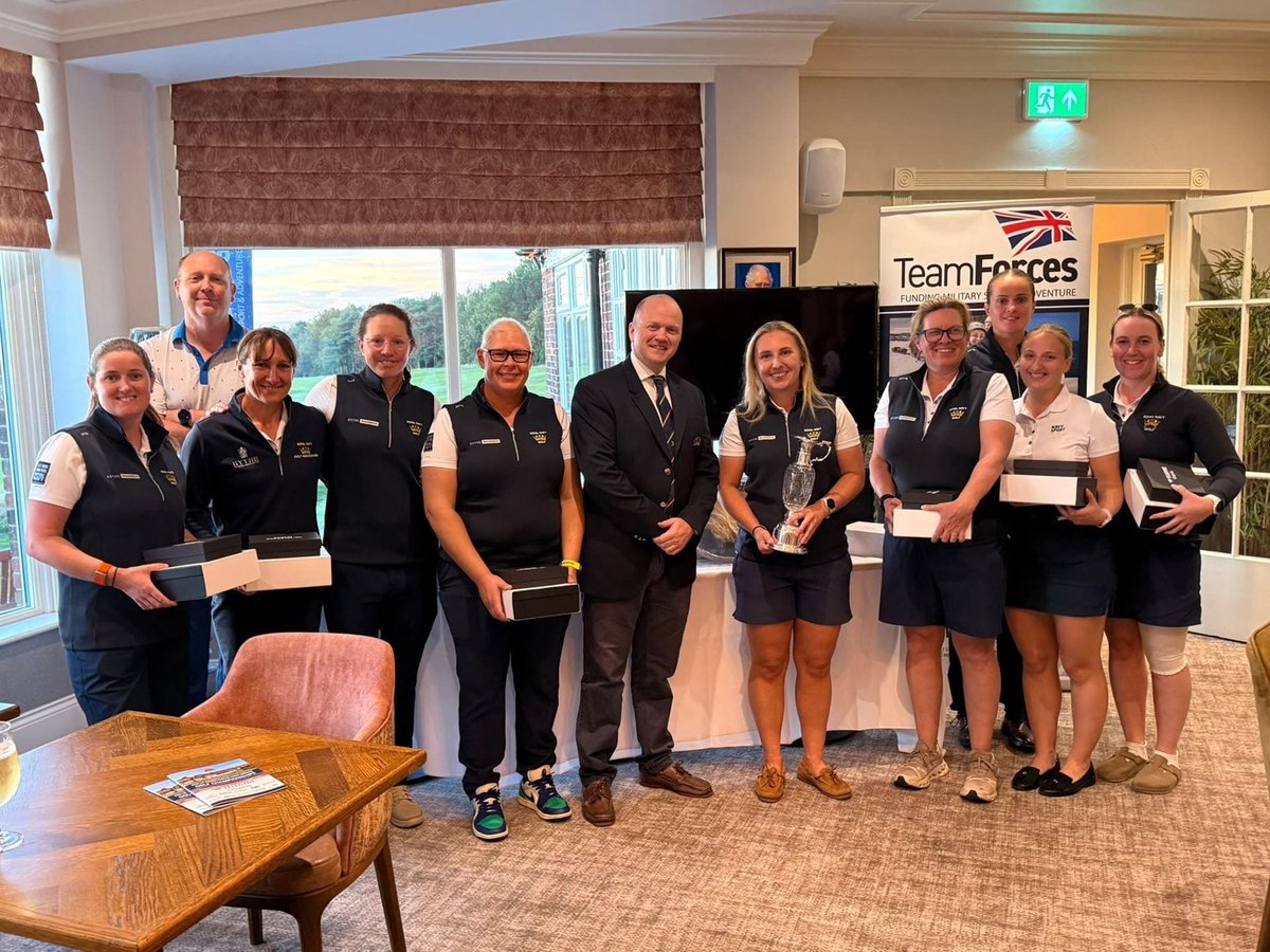 RN_engineers's tweet photo. ๐๏ธโโ๏ธโ๏ธ Engineers making history! The RN Womenโs Golf Team has secured a 3rd consecutive Inter-Service title โ a first for RN Golf, with the team made up largely of Engineers! ๐ ๏ธโ๏ธ Win again at Woodhall Spa in 2027 and theyโll equal the record! ๐
#AWEsoME #RNGolf https://t.co/NXpJFAX3B4