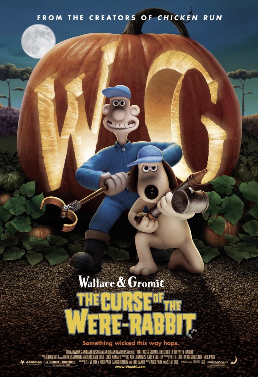 Cartoonhistory2's tweet photo. 21 years ago today, ‘Wallace &amp; Gromit: The Curse of the Were-Rabbit’ released in theaters (except the UK). https://t.co/aZFEF41SIj