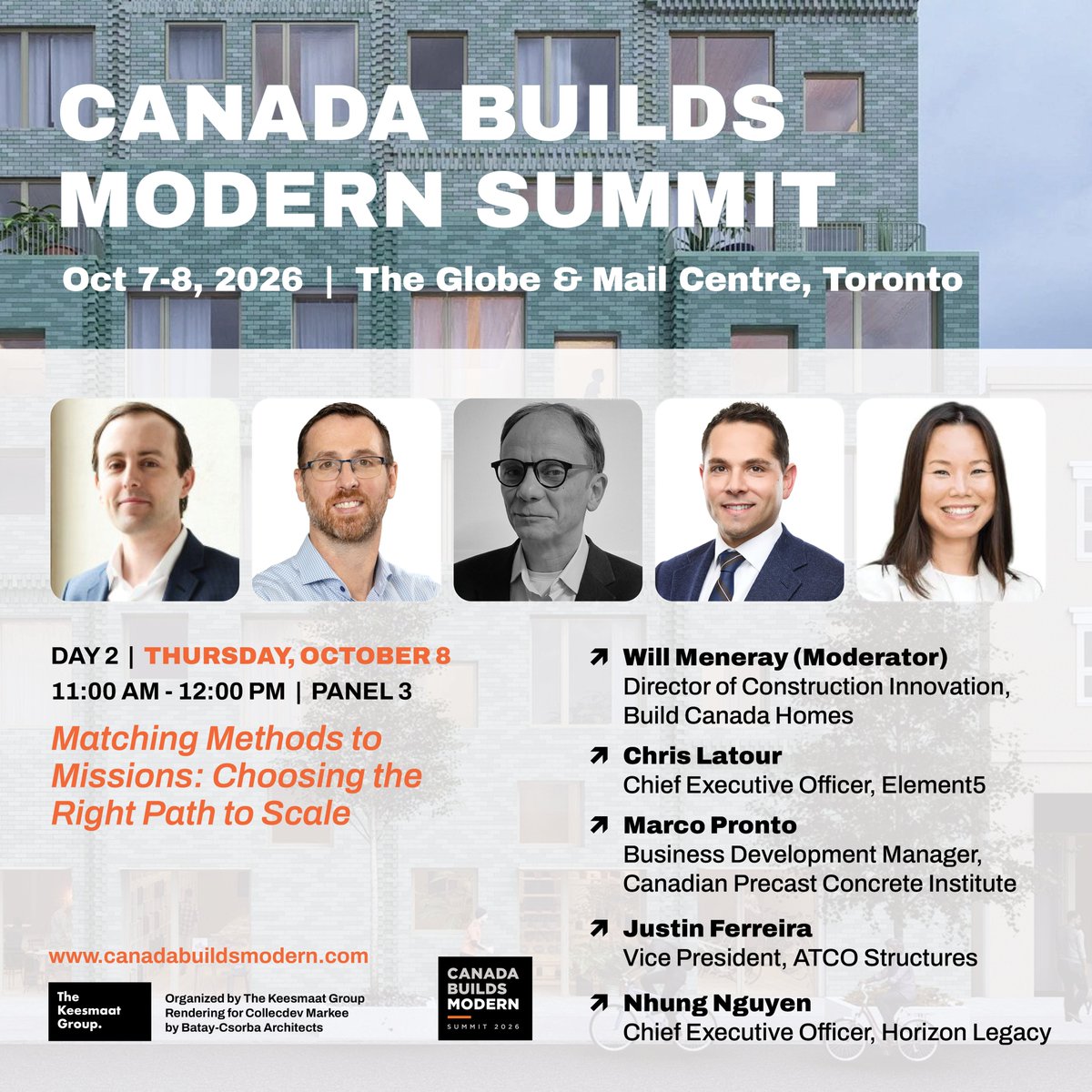 elementfiveco's tweet photo. How do we choose the right construction method to deliver housing at scale? 

This Thursday at Canada Builds Modern, Element5 President &amp; CEO Chris Latour will join industry leaders for "Matching Methods to Missions: Choosing the Right Path to Scale". 
https://t.co/mFmTXFmuJE https://t.co/9K9wZZON6d