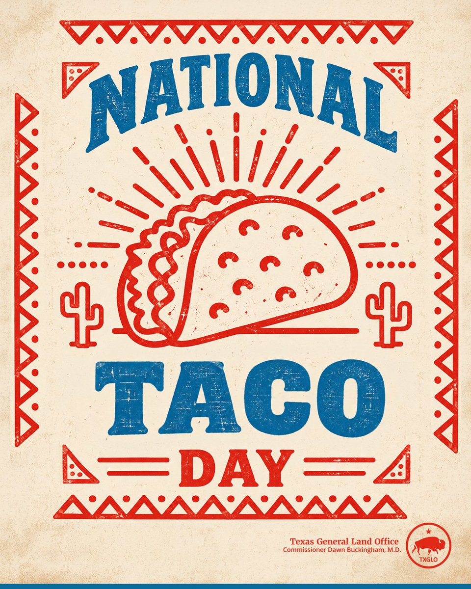 TXGLO's tweet photo. Texans rejoice, today is #NationalTacoDay! 🌮

Whether you enjoy corn tortillas or flour tortillas, there's no right or wrong way to enjoy this Tex-Mex staple on Taco Tuesday! https://t.co/DCkDVOhoOy