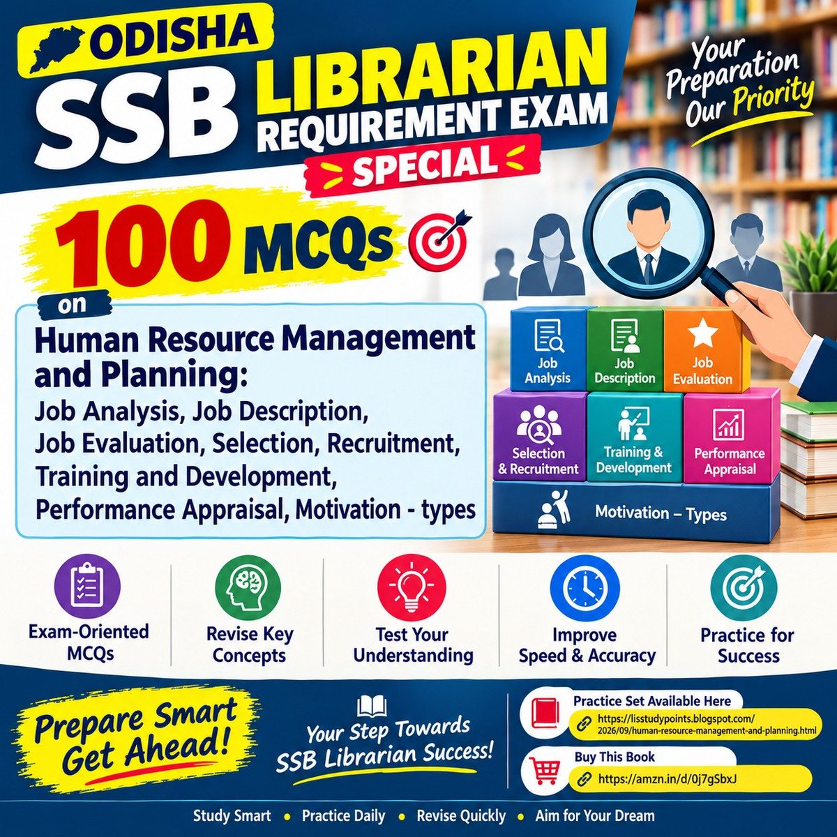 LIS_StudyPoint's tweet photo. Odisha SSB Librarian Exam Special!

📚 100 MCQs on Human Resource Management and Planning: Job Analysis, Job Description, Job Evaluation, Selection, Recruitment, Training and Development, Performance Appraisal, Motivation - types

👉 Practice Now: https://t.co/2DqPgYnaiV
#ssb https://t.co/uhqxn7sooq