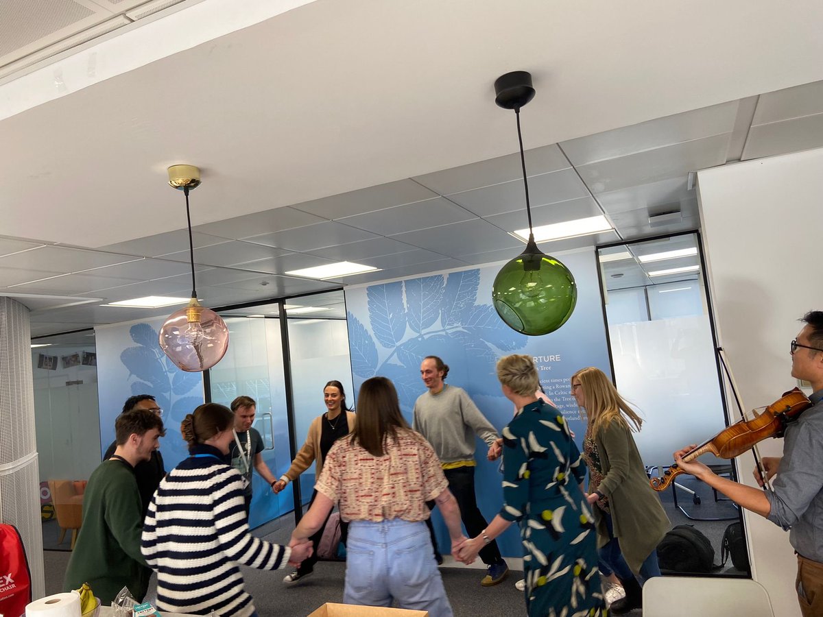 ScienceCeilidh's tweet photo. How can dance &amp; movement make STEM more accessible and engaging? 💃🔬
This Thursday (6pm UK//10am PDT), our Director Lewis joins @LeonardoISAST @LaserTalks for Bodies of Knowledge, exploring how movement can bring research on topics like conservation &amp; endangered species to life. https://t.co/UIPWGgWxBB