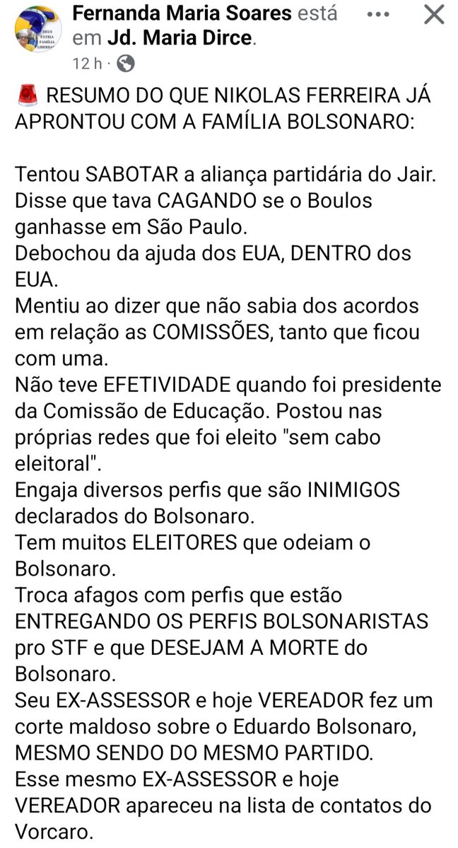 VanessaFRMoraes's tweet photo. Texto e imagem do post de
 Fernanda Maria Soares no Facebook. 
Assino em baixo👇🏻. https://t.co/JSmBVFI6Vu