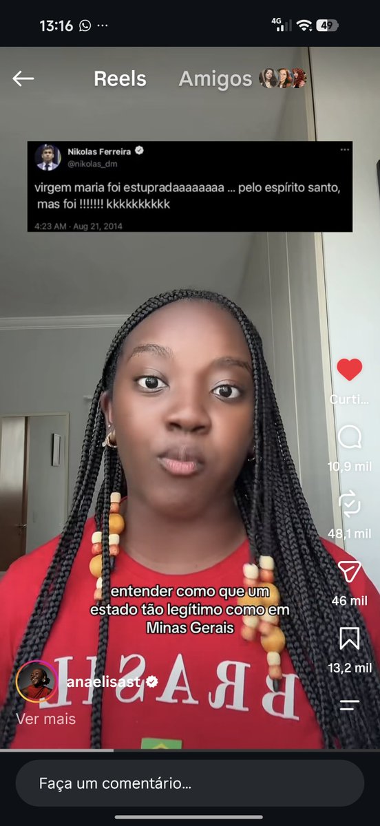yunittye's tweet photo. ELA BOTOU (com todo respeito) A XERECA NA MESA E MANDOU MEDIR!!!!! EU TE AMO ANA ELISA!!!!!! https://t.co/mi8wPhFe0V