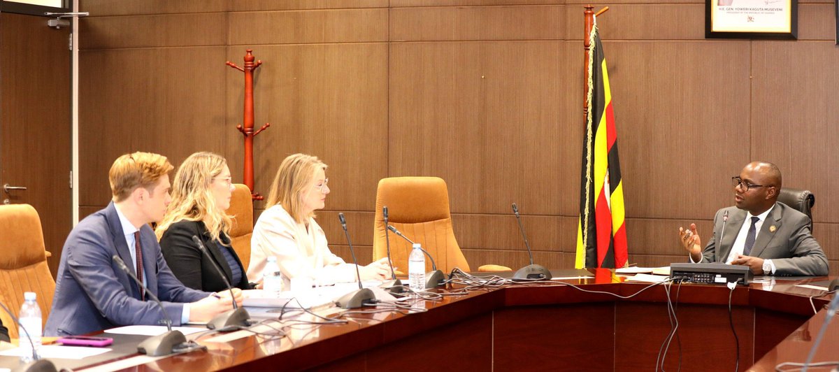 henrymusasizi1's tweet photo. I welcomed the new Head of Iceland Mission to Uganda Katrín Einarsdóttir and also thanked the Government of Iceland for the support extended to Uganda over the years in the districts of Kalangala, Buikwe and Namayingo.

During the meeting, The Iceland Head of Mission in Kampala made the revelation about the resumption of the cooperation 

The Government of Iceland has approved a grant of USD 8 million to support infrastructure development in the three districts of Namayingo,Kwania and Amolatar especially in the areas of education (construction of schools), water and sanitation for the period 2026-2028.
 
Uganda has clearly defined what it wants to be in the next 15 years through the tenfold growth strategy. Iceland is welcome to support the anchor sectors of the economy - ATMS and their enablers.

I urged them to attract foreign direct investments and tourists, support value addition and innovations. Promote Uganda as the best investment destination.

The Iceland Head of Mission who was accompanied by her Deputy and other officials said Iceland is ready to continue promoting Uganda and supporting future generations through education.