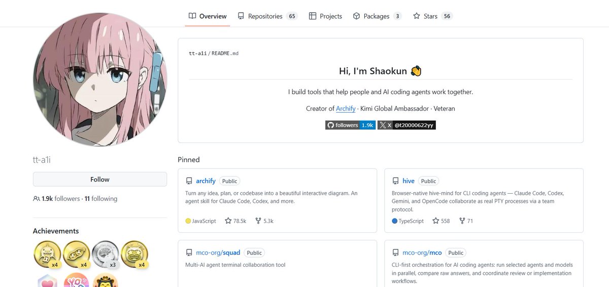 MR_WUKONG_BASE's tweet photo. $Archify is now at 78,000 Stars on Github.

It's hard to reach 1,000 stars but Archify manage to reached 78,000 proving it's usefulness.

Keep building, we are here to support your project. 

Fs5s6CM2B8Eym5deiB6jK3o6MXMsdaVVbgeLNM2Apump

https://t.co/qAqcdmvqUg https://t.co/e0H6LCAHtX