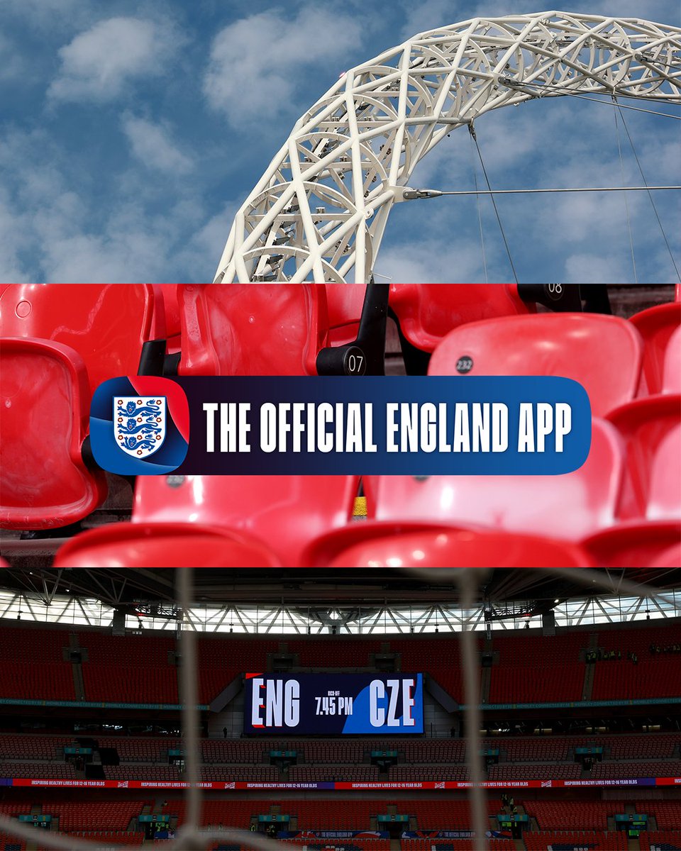 England's tweet photo. The #ThreeLions under the arch 😍

Get all the latest updates from @WembleyStadium in our live match blog ⤵️