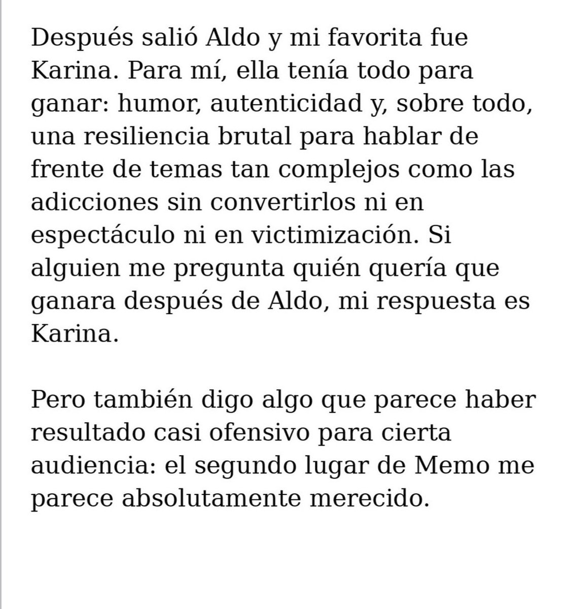 HopeBeatles's tweet photo. Solo dejo esto por aquí y me iré lentamente 🫶🏻
Aclaro, esto solo lo entenderán las personas cultas y pensantes, los ignorantes y llenos de odio pasen de largo.
Te quiero, Memo Shutz. ❤️
#LaCasaDeLosFamososMx https://t.co/iTY5B3oY6l