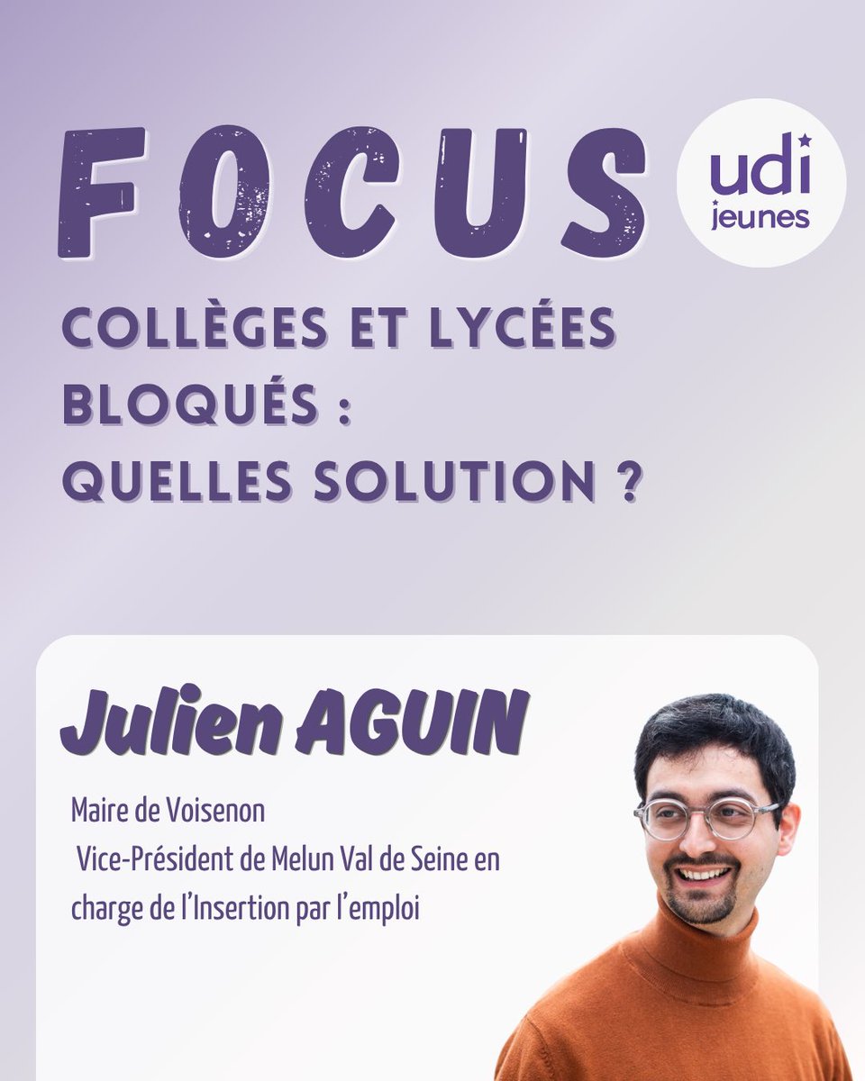 UDIjeunes's tweet photo. 🟣 [FOCUS]

Face aux mobilisations étudiantes, @julienaguin nous partage des solutions pour répondre aux attentes des lycéens et étudiants 🏫 ⤵️ https://t.co/e1SUdMk4l6