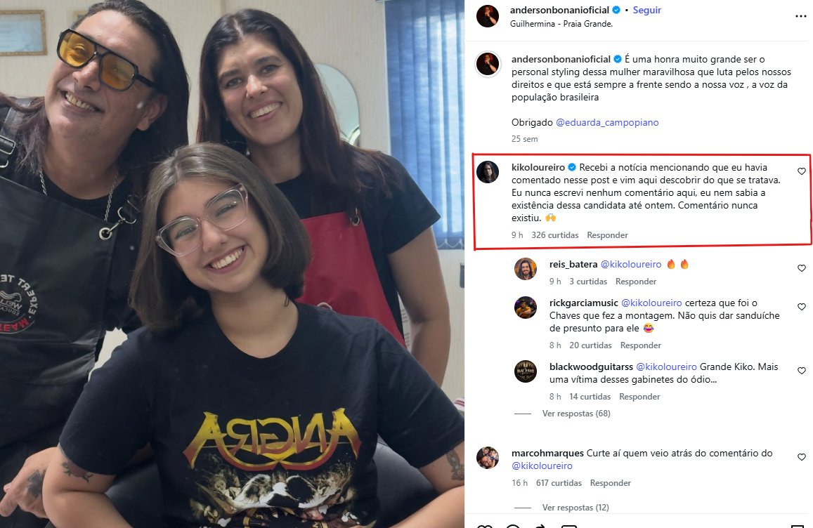 peppipets's tweet photo. Namoral @nikolas_dm , cria uma CPI dessas páginas de fofoca, tem que saber se elas recebem dinheiro público pra postar fake news o dia inteiro

Esse comentário "Credo" aí é FORJADO, ele nunca existiu, o Kiko Loureiro nem tinha comentado na foto https://t.co/CEUzuLa8aw