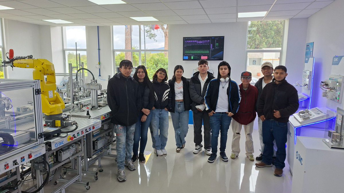 UNIAGRARIA's tweet photo. ⚙️🤖Estudiantes de Ingeniería Mecatrónica de UNIAGRARIA fortalecieron su formación en automatización industrial durante una visita técnico-académica a SMC Corporation. https://t.co/JNrZjDp5Tz