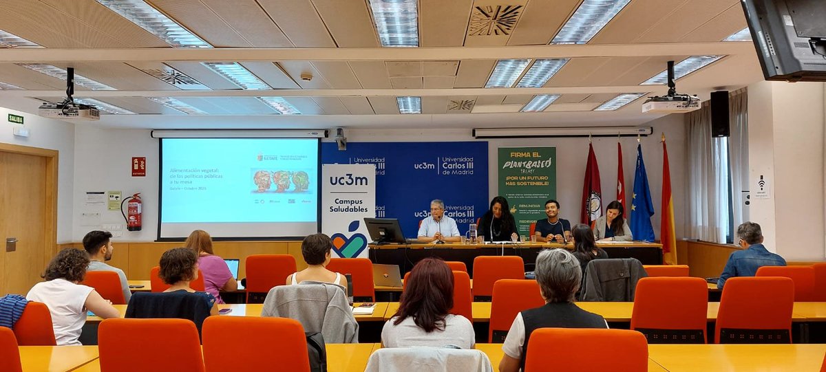 DiversidadUc3m's tweet photo. Hoy jornada de alimentación vegetal en @uc3m con la colaboración del @aytogetafe  Ministerio de Derechos Sociales, Consumo y Agenda 2030 y @Plant_Treaty @DiversidadUc3m https://t.co/uYIJeV2dih