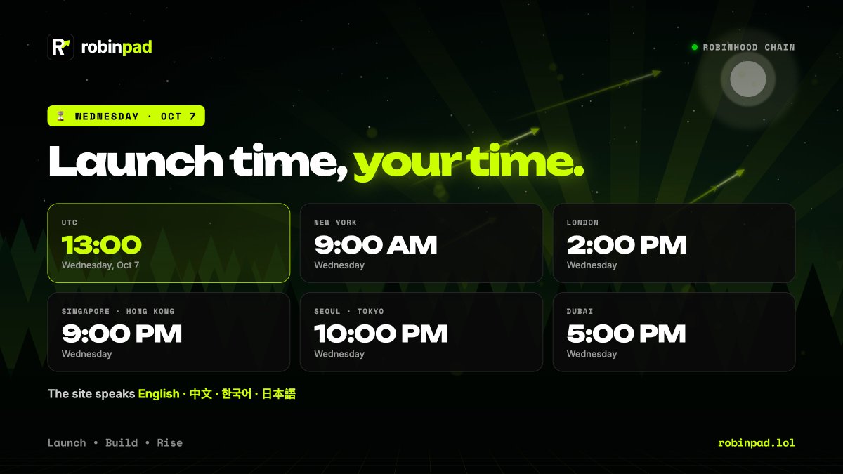 robinpad_lol's tweet photo. 🕐 13:00 UTC =
🇺🇸 9 AM New York
🇬🇧 2 PM London
🇸🇬🇭🇰 9 PM Singapore / Hong Kong
🇰🇷🇯🇵 10 PM Seoul / Tokyo

The site speaks English, 中文, 한국어 and 日本語 🌏 https://t.co/JuMshhigU0