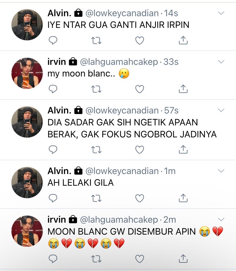 sourtonumb's tweet photo. Nah kalo yang ini nanya apa cemburu ya? Kasihan alpin jadi myembur kopi si irvin https://t.co/ssOIhJEIPb