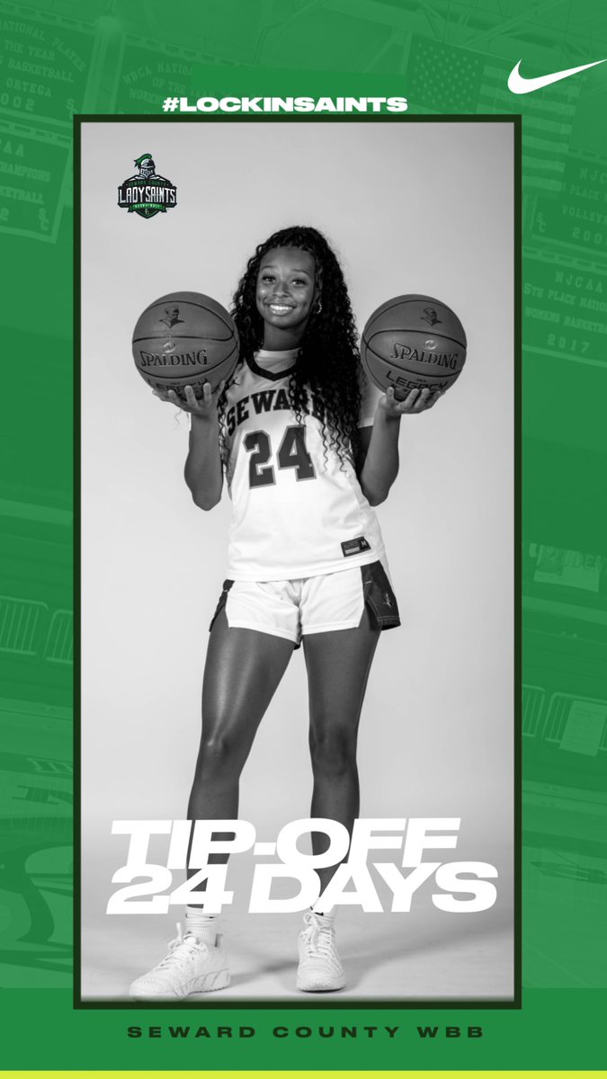 SewardWBB's tweet photo. Countdown to Tip-Off!
#Good2B🟢⚔️
#LockInSaints🔒 https://t.co/hE5x2TOHy1