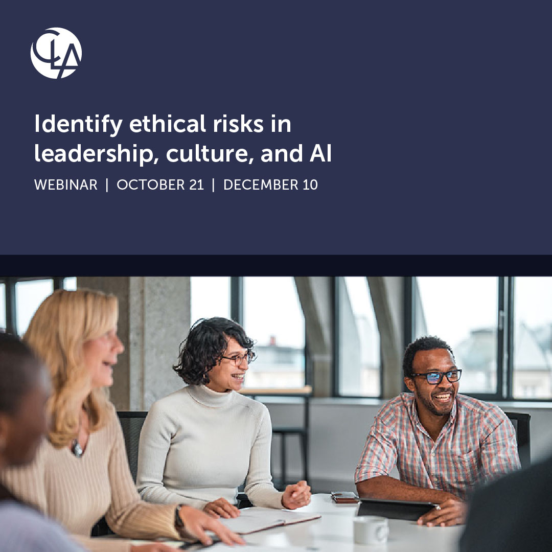 CLAconnect's tweet photo. Real-world cases can reveal a lot about why people make the choices they do. Join this webinar for a closer look at ethical leadership, workplace culture, and AI. https://t.co/BkP41TSpYz https://t.co/jI4Hev6eD0
