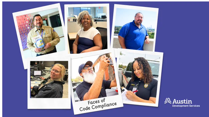 Images of people who work in Code Compliance for Austin
Faces of Code Compliance