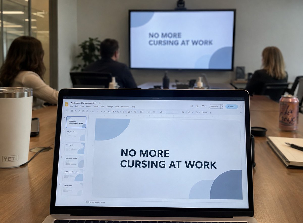 wolfofmarketst's tweet photo. We banned cursing as a company. 

Startup culture has gotten way too vulgar, and we wanted to bring some dignity back to the workplace.

Our new policy: you're required replace curse words with Guy Fieri terminology.

Closed a huge deal? That’s money.

Prospect says they're interested? Let's make it happen, captain.

Product demos a new feature? That is GANGSTER.

It was going great at first. 

But people started showing up with frosted tips, wearing bowling shirts to the office, and someone even replaced the office snacks with 14 bottles of Donkey Sauce.

The final straw was someone posting a job opening for a CFO, $350,000 base.

That's a "Chief Flavortown Officer." 

So we just started cursing again.