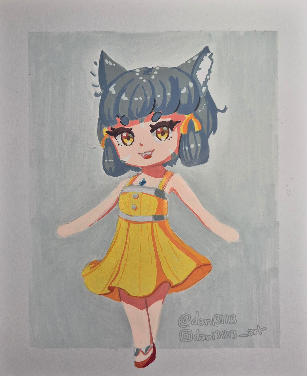 Dani3lll3's tweet photo. Sundress Nia with Acrylic Markers 💛

#XenobladeChronicles2 #ゼノブレイド2 https://t.co/TuHwA2attd