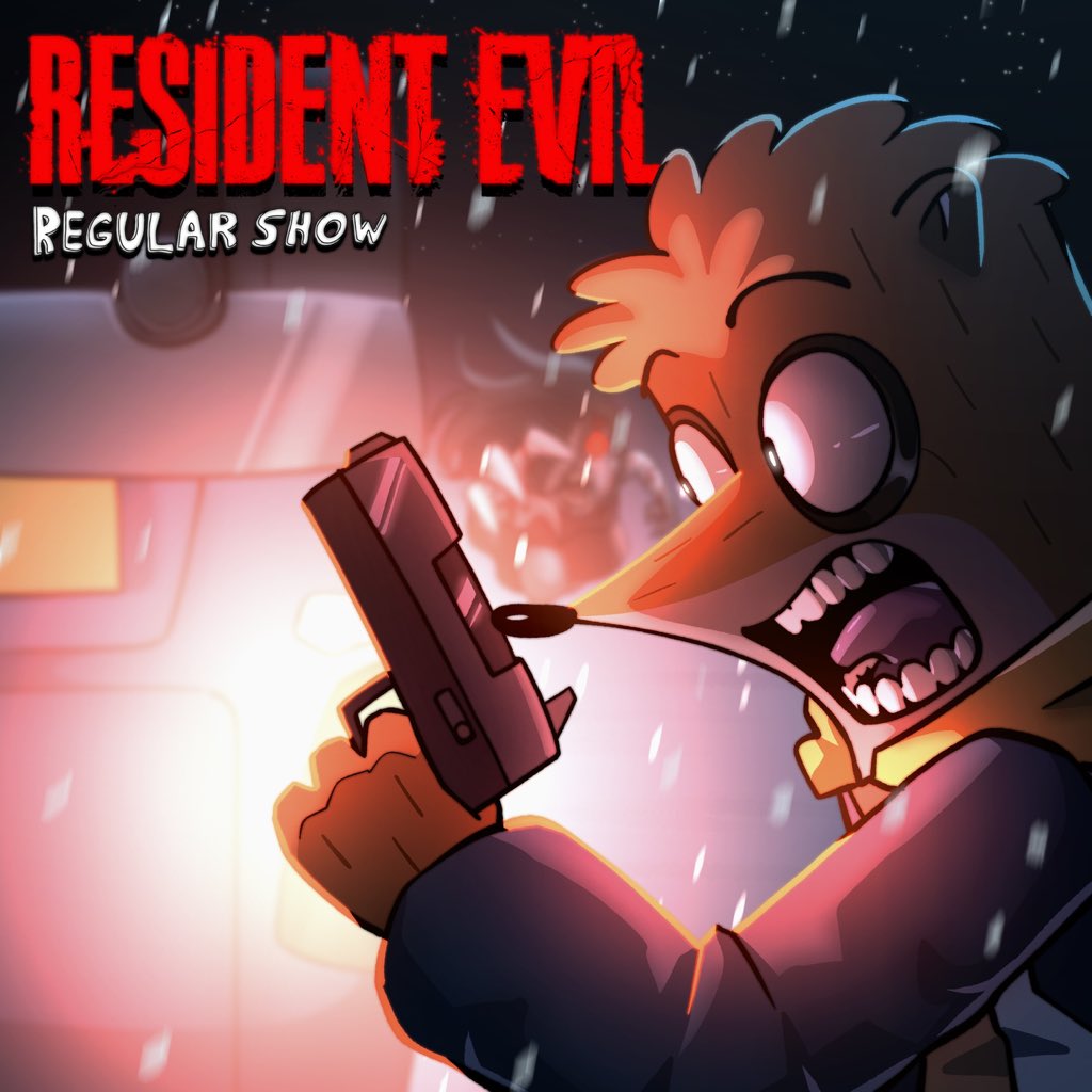 Duckz_art's tweet photo. Resident Evil x Regular Show ⚠️
#fanart https://t.co/F9t2b0csm8