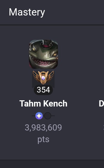 MaxNe89's tweet photo. @WhatleyLeague Creo que el simple hecho de ser jugador de lol ya te hace más "ganado" de lo que un jugador de gd será jamás, te la pasaría si jugaras un champ difícil pero tienes 4 millones de puntos con tahm kench, uno de los personajes más braindead del juego https://t.co/9vHyy3dHQS