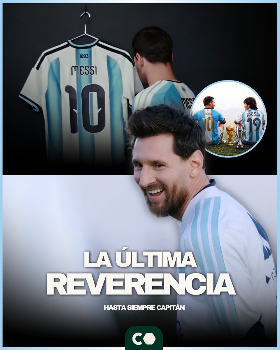 CodigoPotrero's tweet photo. 🐐 LO ÚLTIMO DE LO EXTRAORDINARIO 

Hoy llega el día mas triste de todos.

🇦🇷 Lionel Andrés Messi juega su último partido con la selección Argentina.

¿Vos también ya estás llorando? 😢

#messi #léomessi #leo https://t.co/FZYZHePqlL