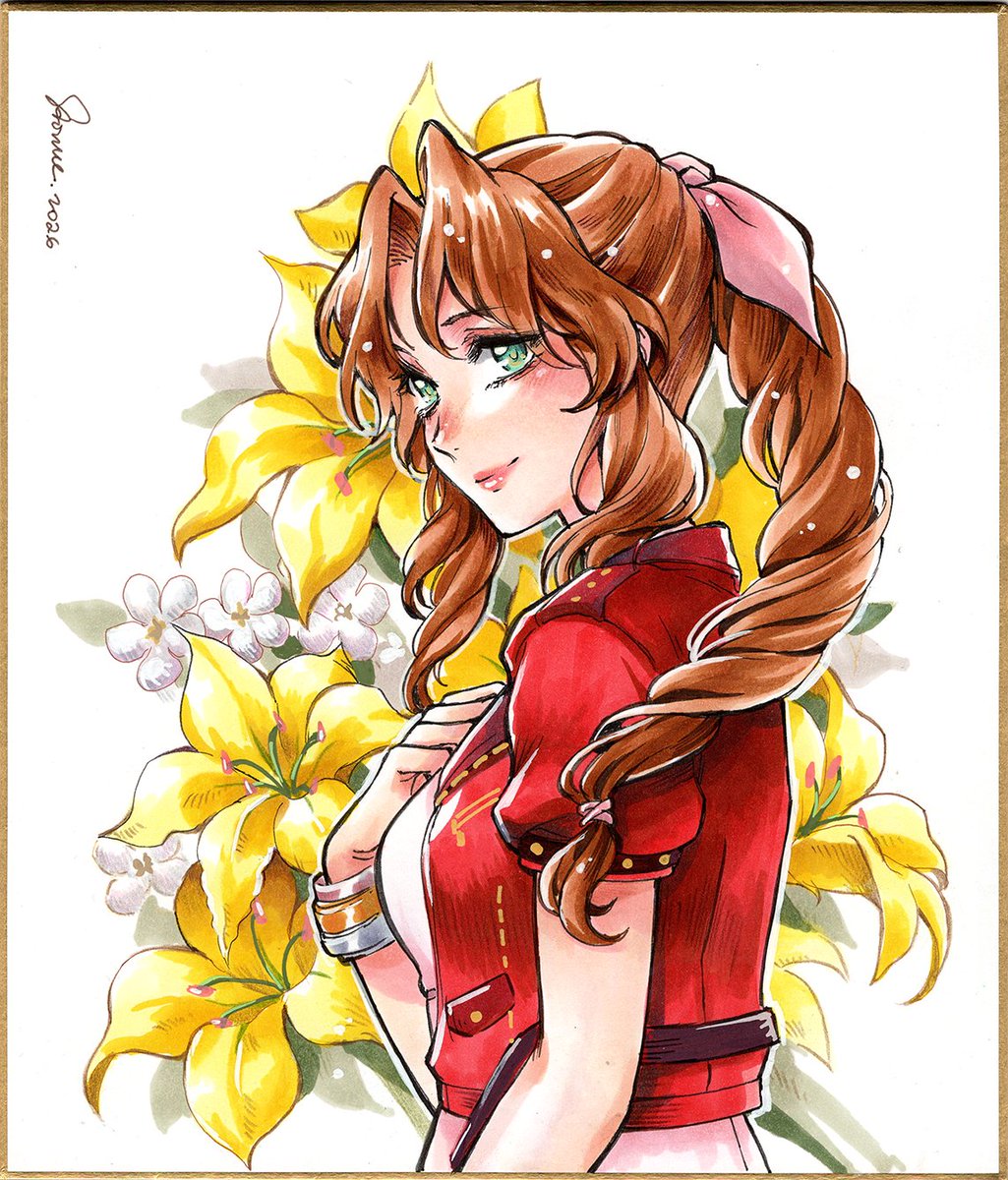_saowee's tweet photo. Aerith #FF7 https://t.co/2GaWvSTtws