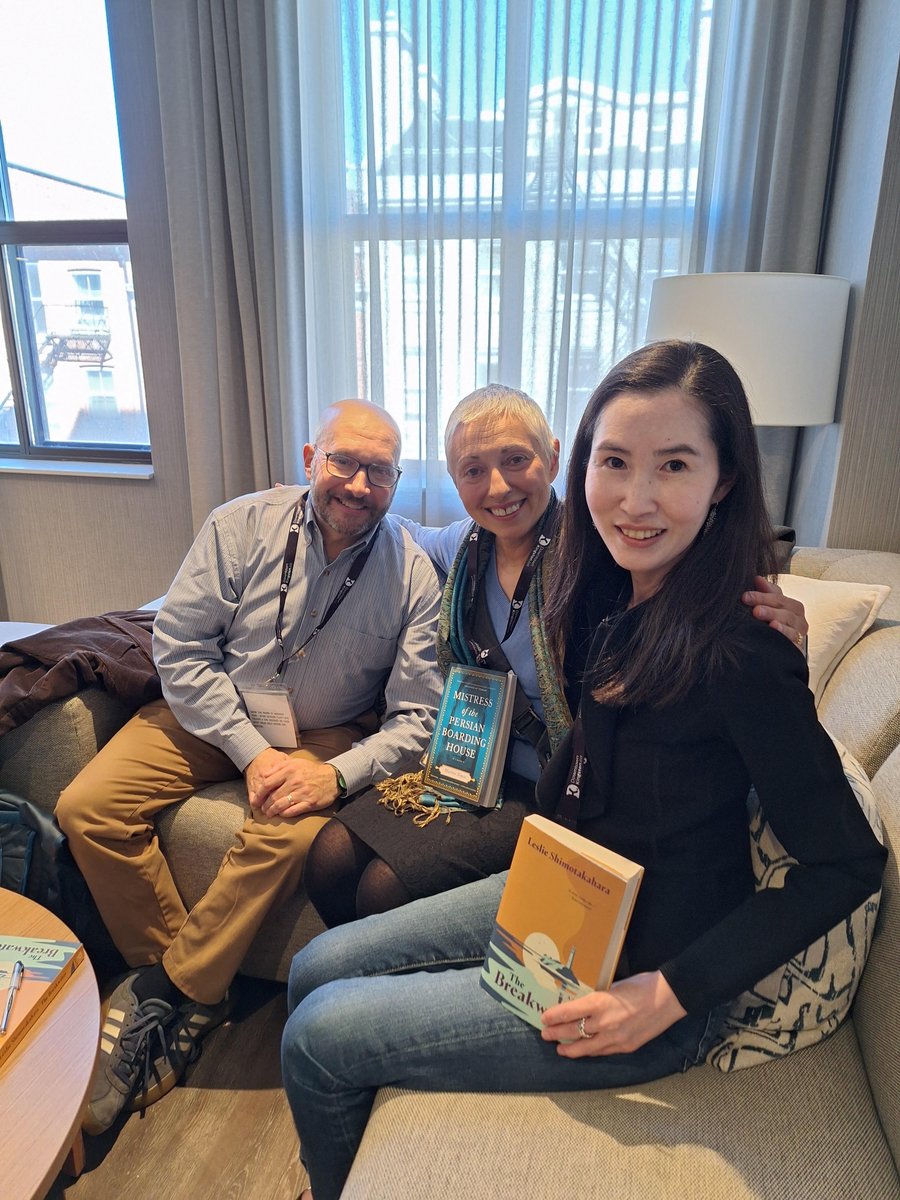 Ex_Lit_Prof's tweet photo. Had a fabulous time at the Kingston Writers Festival on a panel called "The Unremembered Past," with the wise, irrepressible Marina Nemat and our skillful moderator, Mitch Teich! @cormorantbooks @TRFNews @WritersFestYGK https://t.co/t5WXqhybd9
