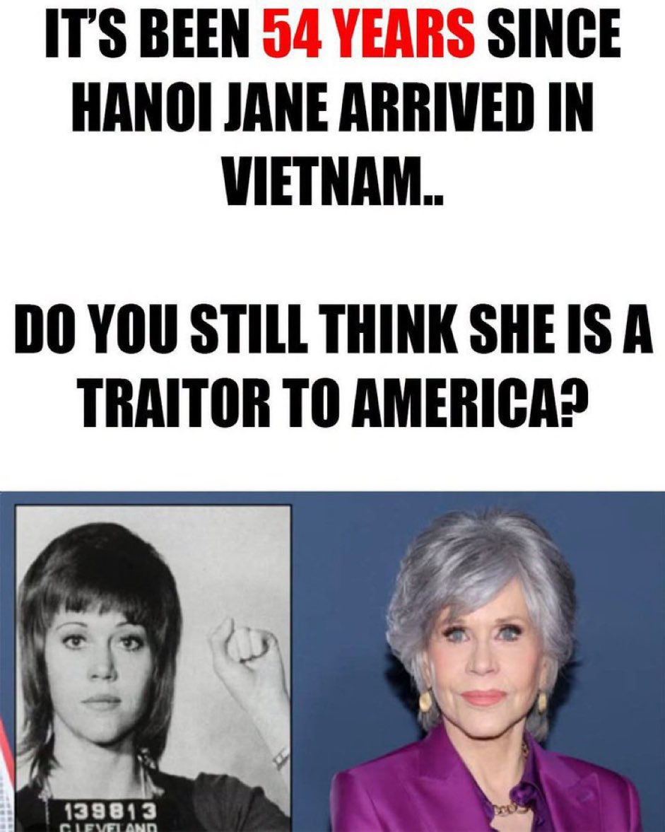 JohnFromCranber's tweet photo. Yes, whether the war was a good idea or a bad idea, she was still collaborating with the enemy during a time of war! https://t.co/3BqrY8NanU