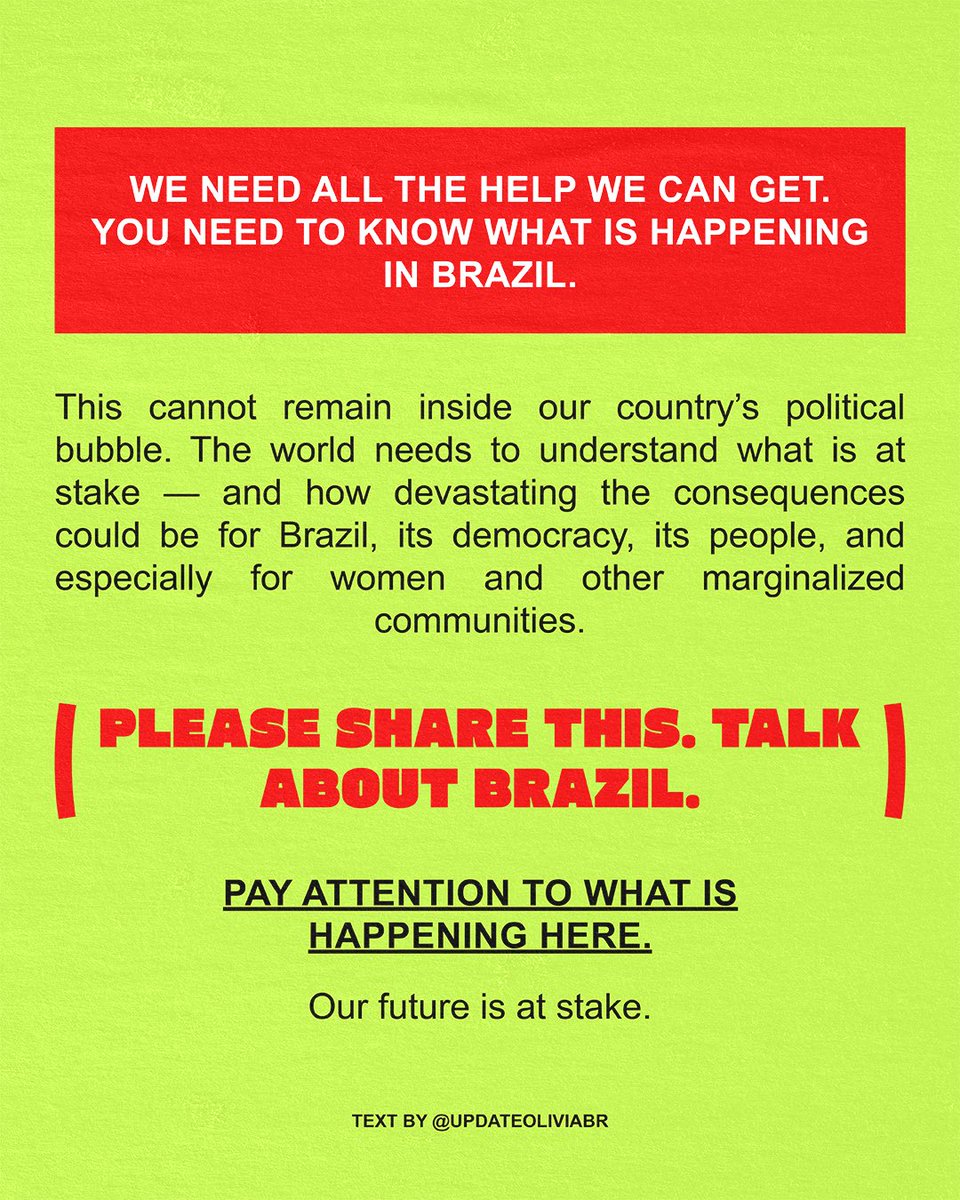 jamesapplejuice's tweet photo. DO YOU KNOW WHAT IS HAPPENING IN BRAZIL?

i know this isn't about cortis, but my brazilian oomfs reached out to me because they're going through a difficult moment, and i really want you to know what's happening in brazil. please take some time to read this 🙏 https://t.co/2mkUyiERYC